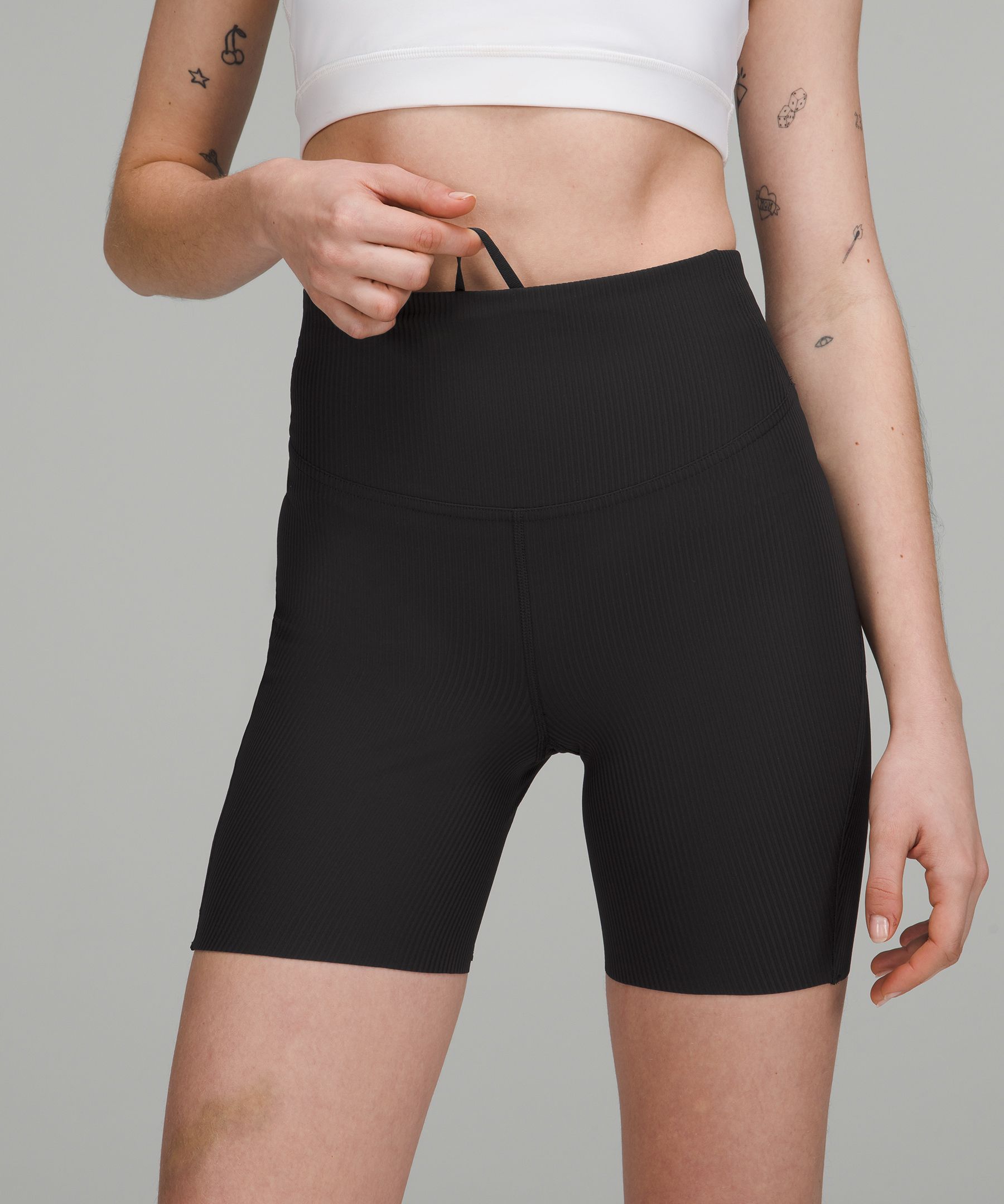 Base Pace Ribbed High-Rise Short 6