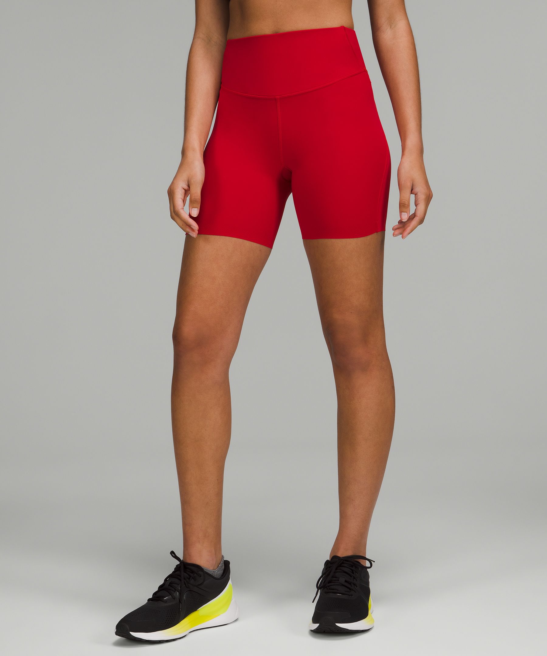 Lululemon Base Pace High-rise Shorts 6" In Dark Red