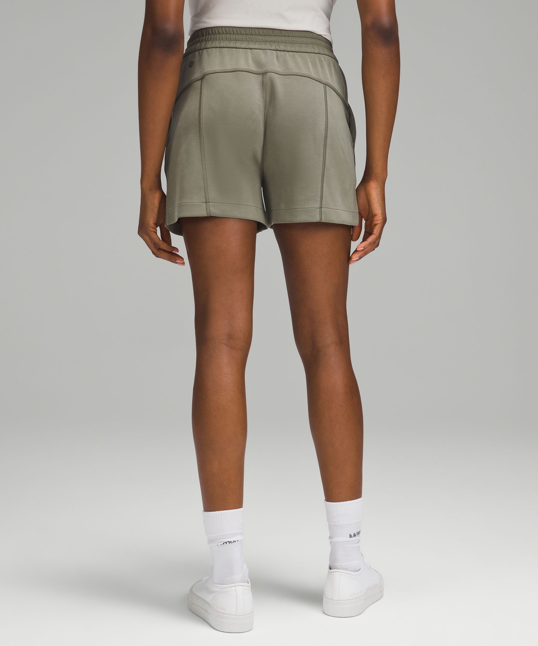 Shop Lululemon Softstreme High-rise Shorts 4"