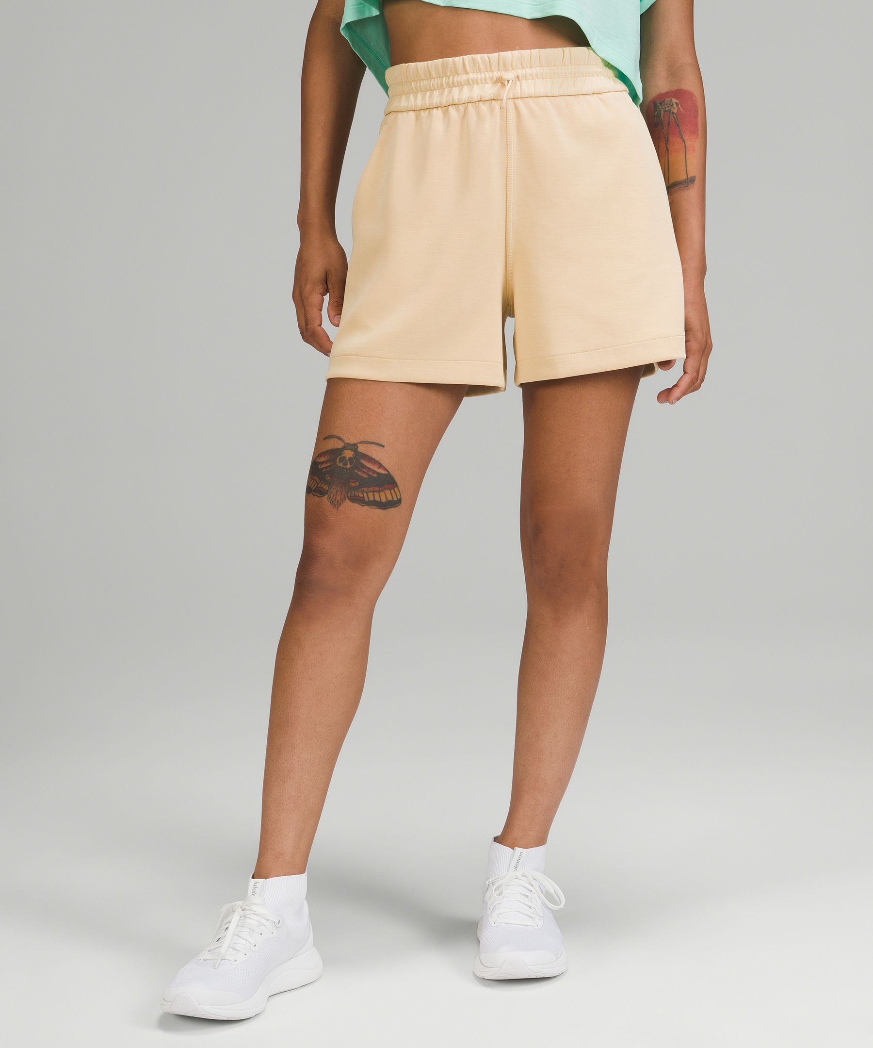 Lululemon Softstreme High-rise Shorts 4" In Prosecco