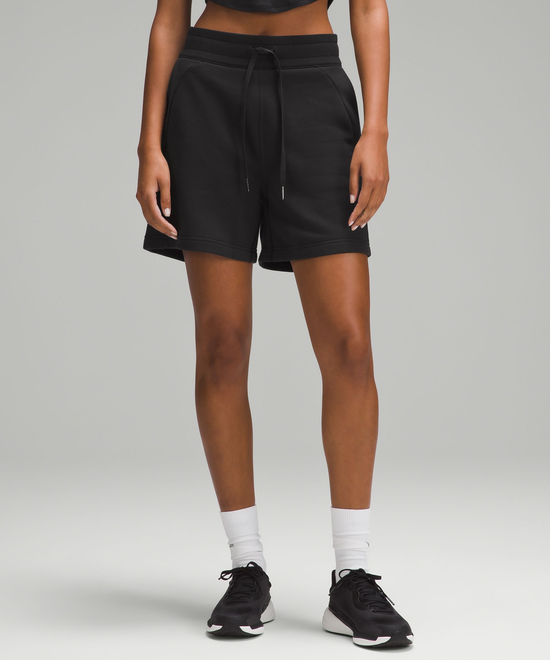 Lululemon Scuba High-rise Shorts 5" In Black