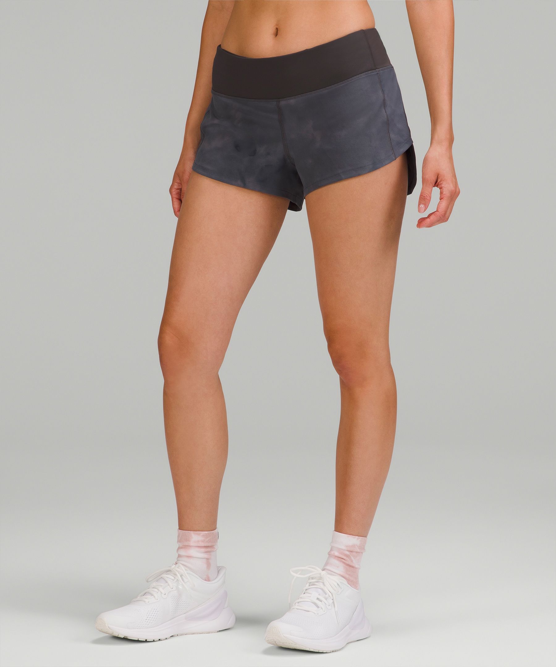 Lululemon Speed Up Low-rise Lined Shorts 2.5" In Black