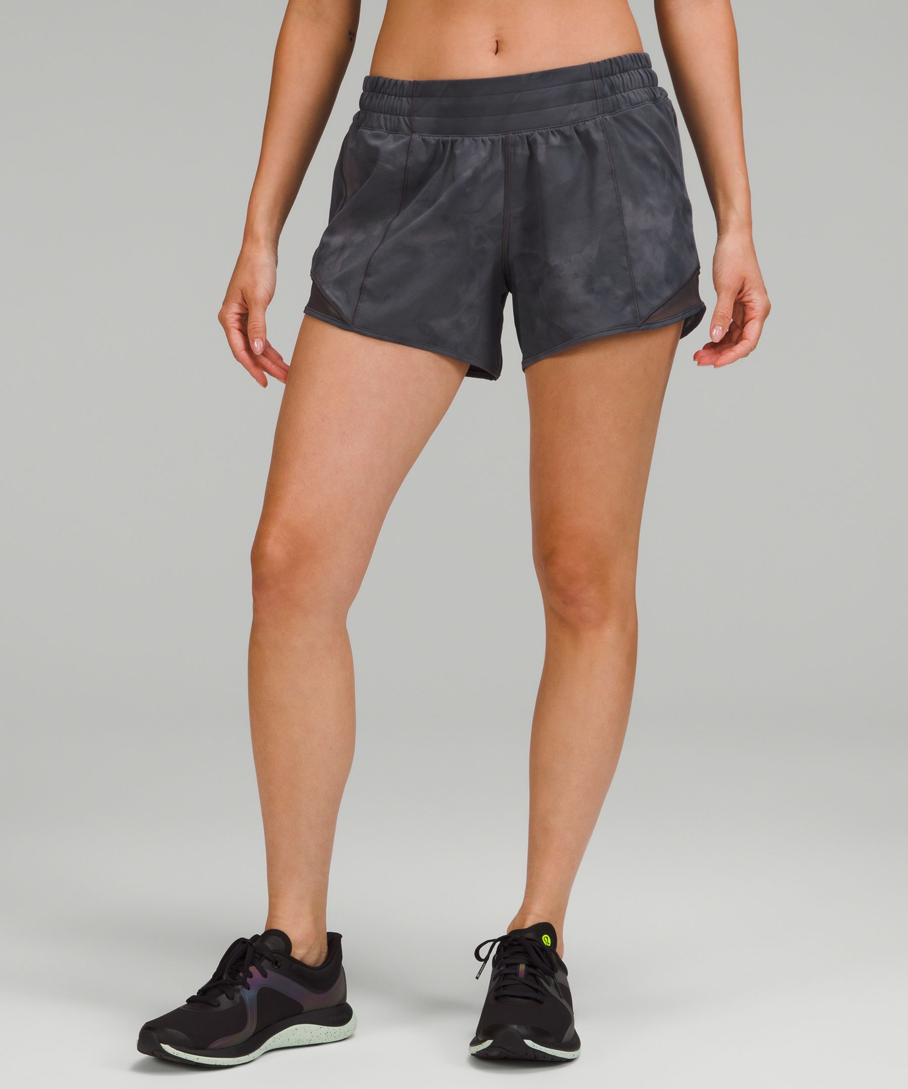 Blue Hotty Hot recycled-fibre blend 4 running shorts, lululemon