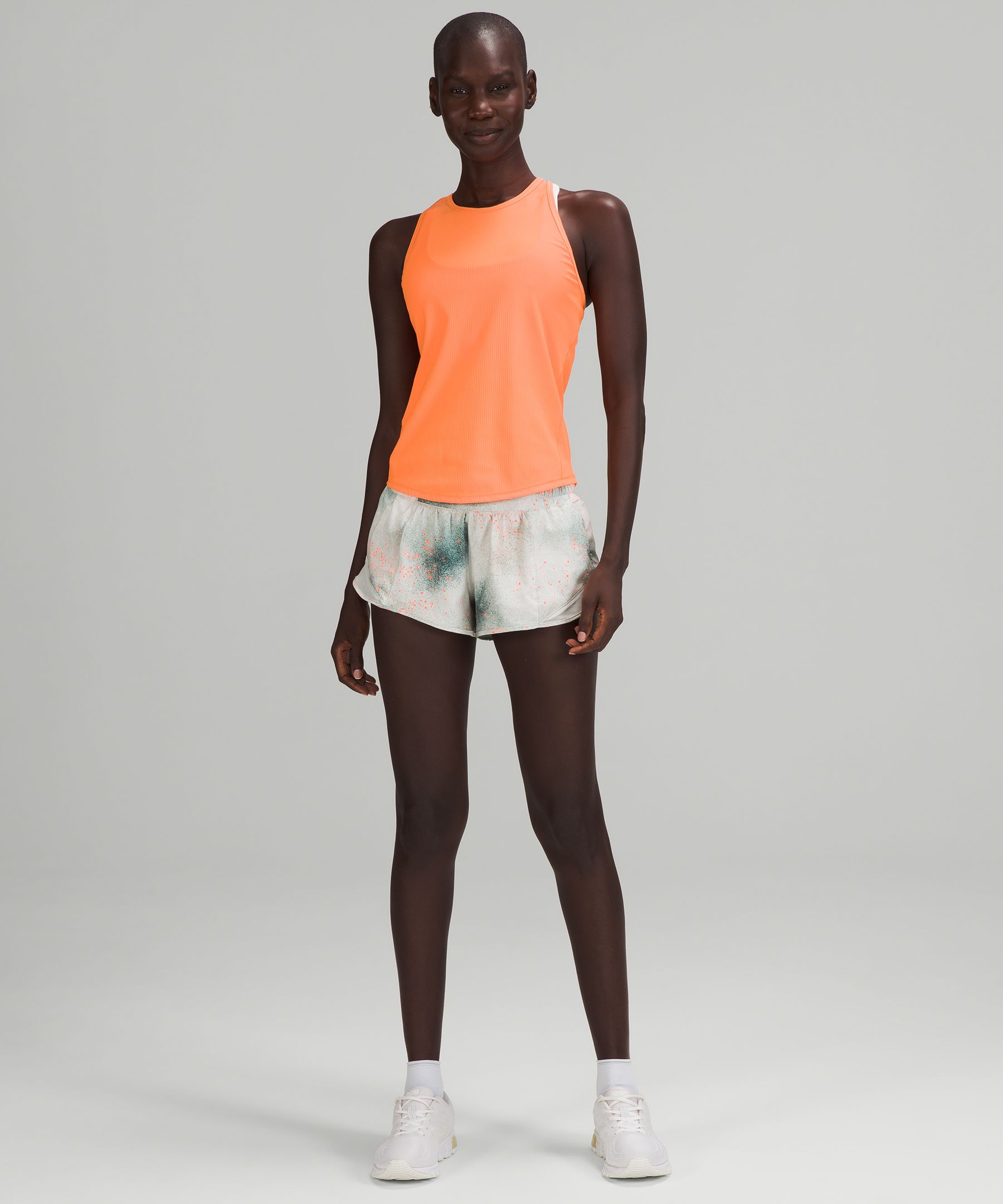 Lululemon Hotty Hot Short Long (Reflective) (4 ) - Frozen Fizz Reflective  Silver - lulu fanatics