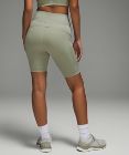 Pantalones cortos de senderismo estilo cargo de talle superalto, 20 cm
