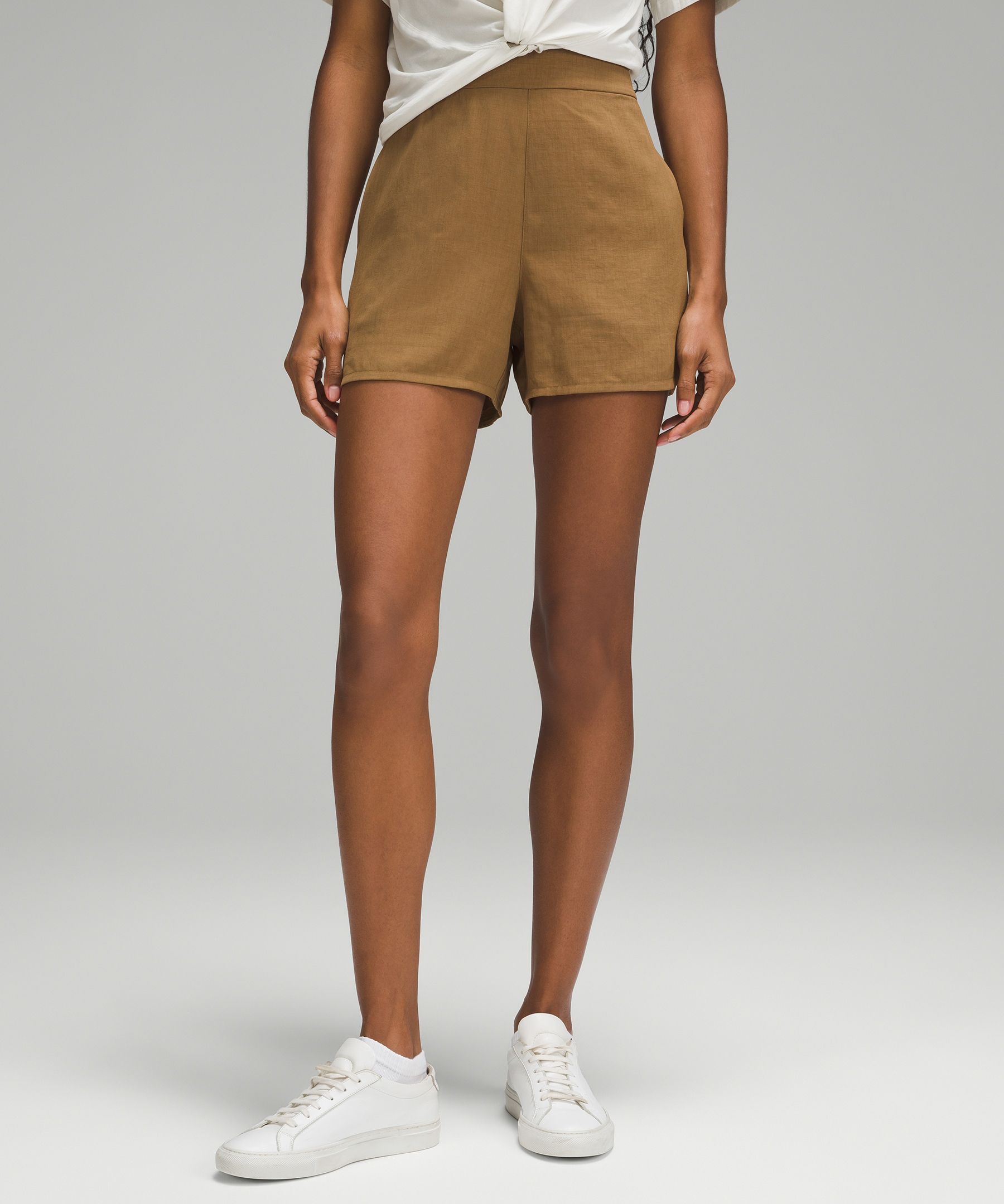 Lucky Brand 9 Inseam Twill Flat Front Shorts