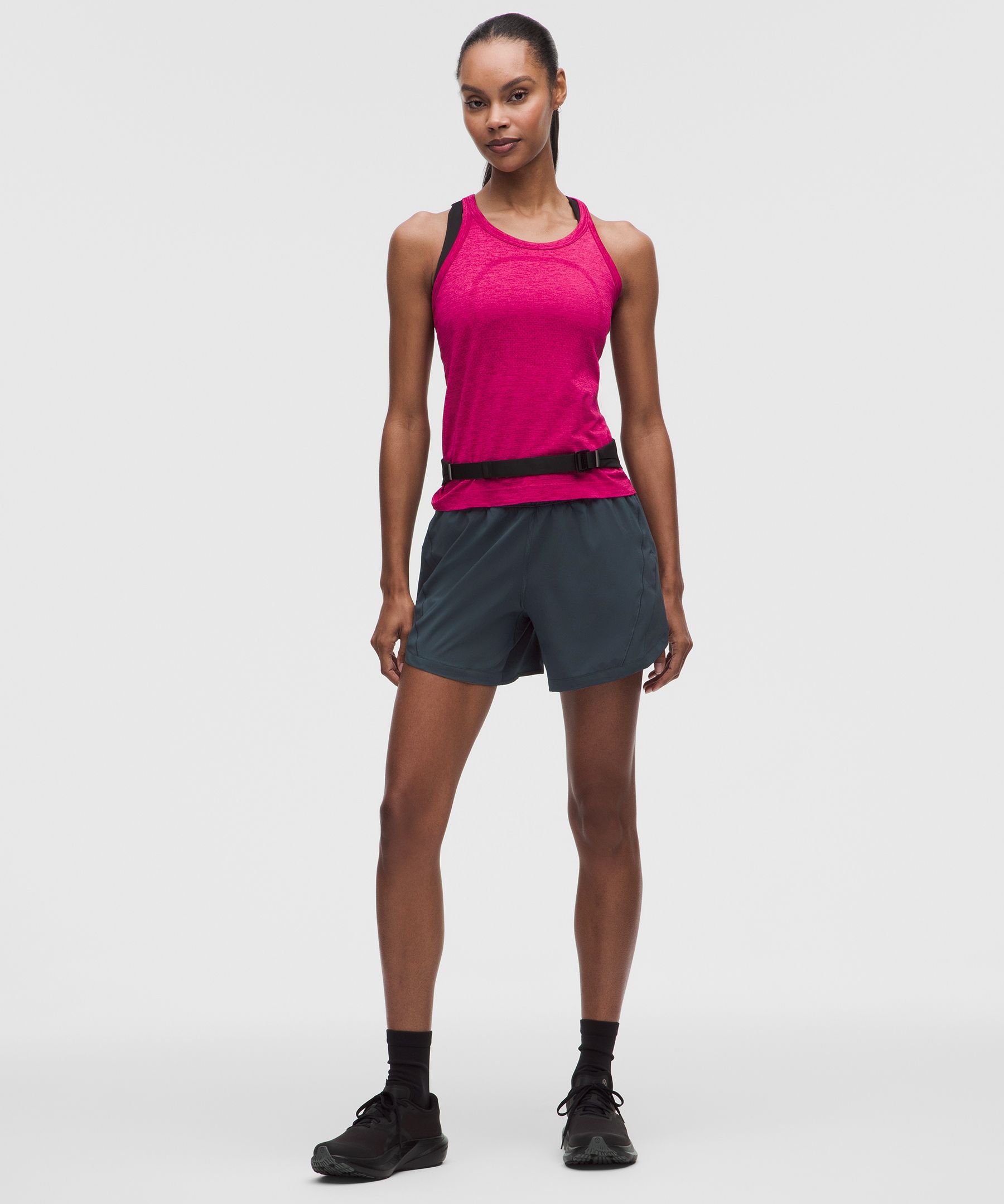 Short doublé taille haute Track That 13 cm