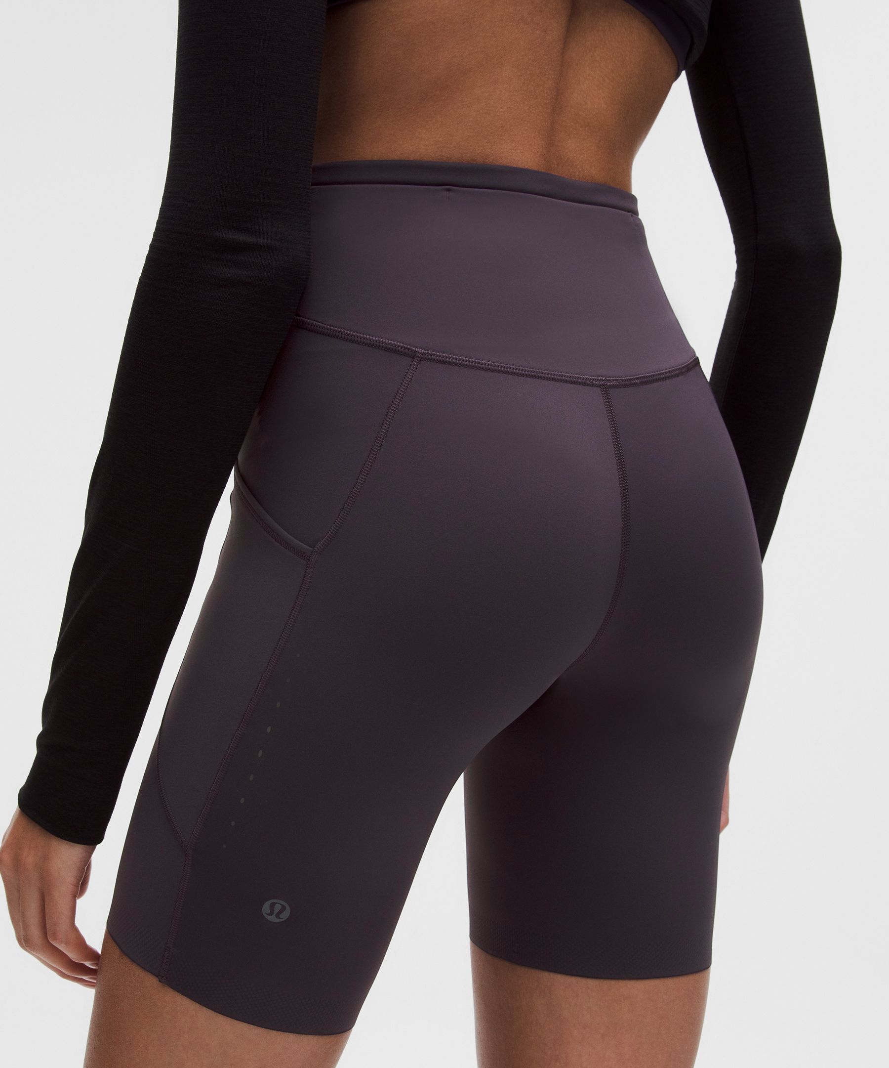 Lululemon Fast And Free High-rise Short 8" In Gray