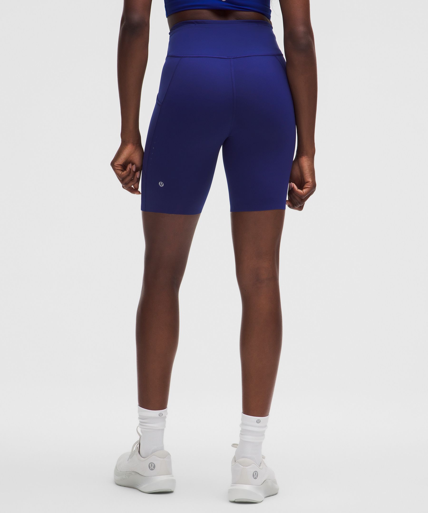 Lululemon Fast And Free High-rise Short 8" In Blue