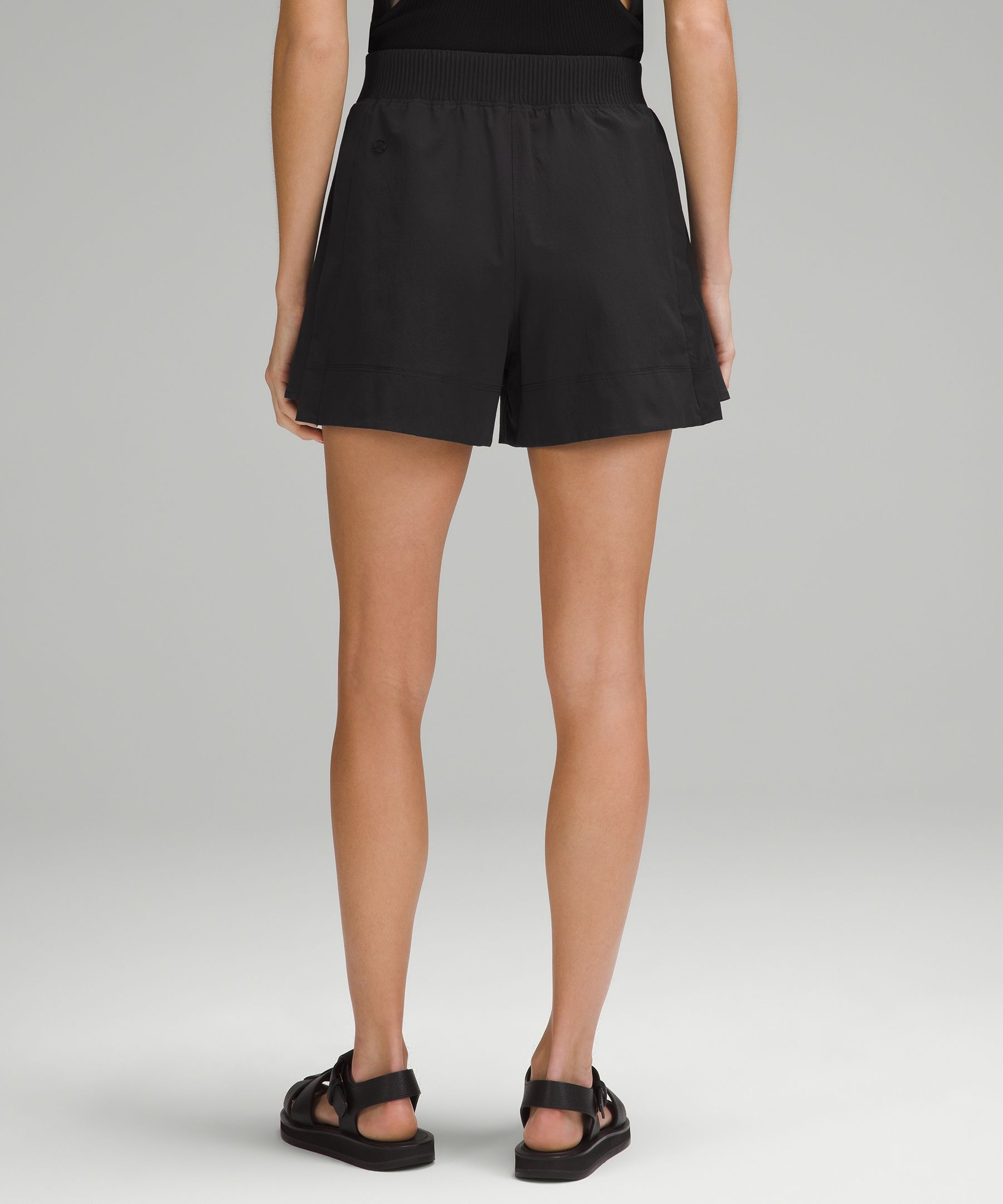 Stretch Woven Relaxed-Fit High-Rise Short 4, Women's Shorts