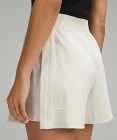 Stretch Woven Relaxed-Fit High-Rise Short 4"