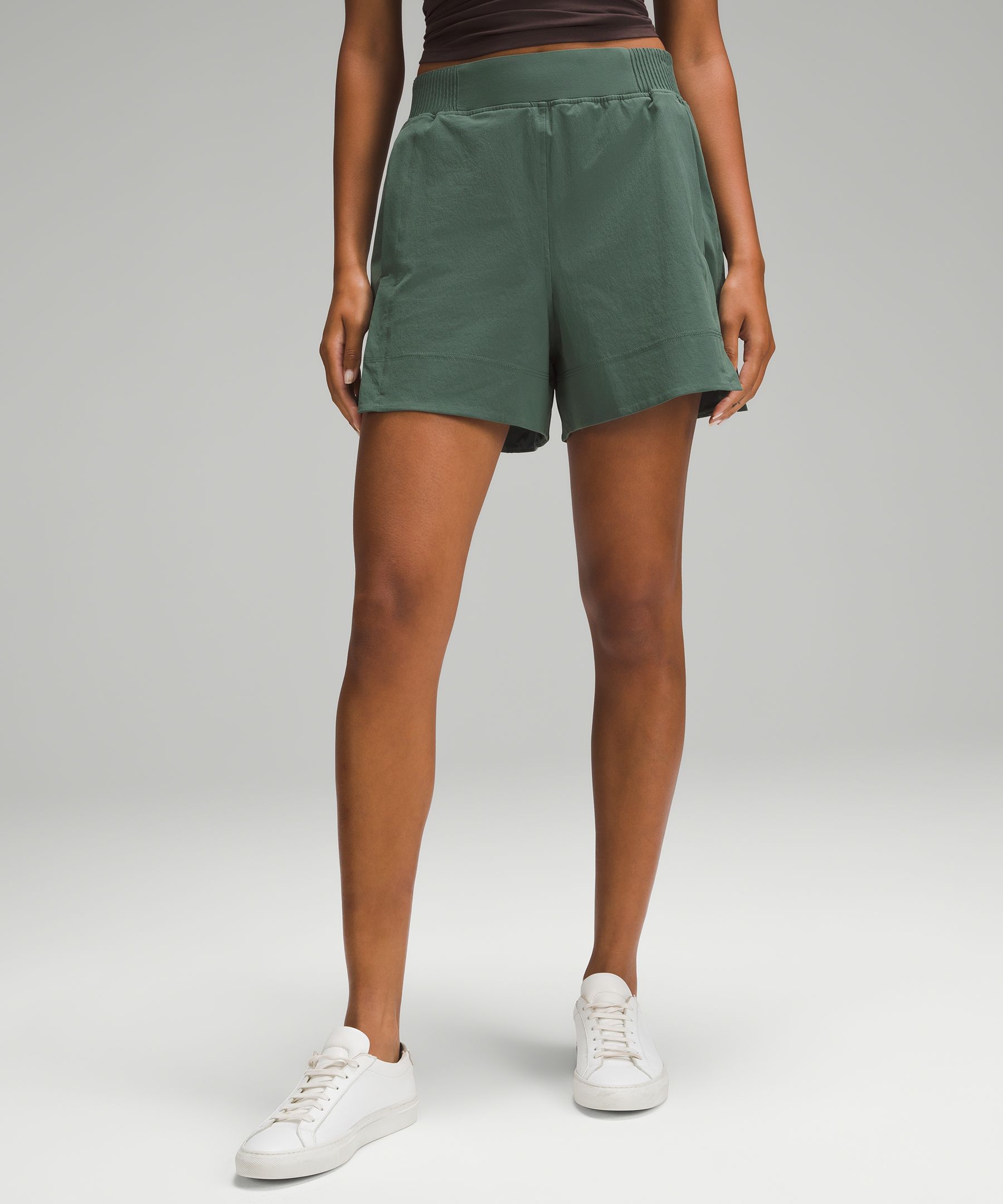 Stretch Woven Relaxed-Fit High-Rise Short 4