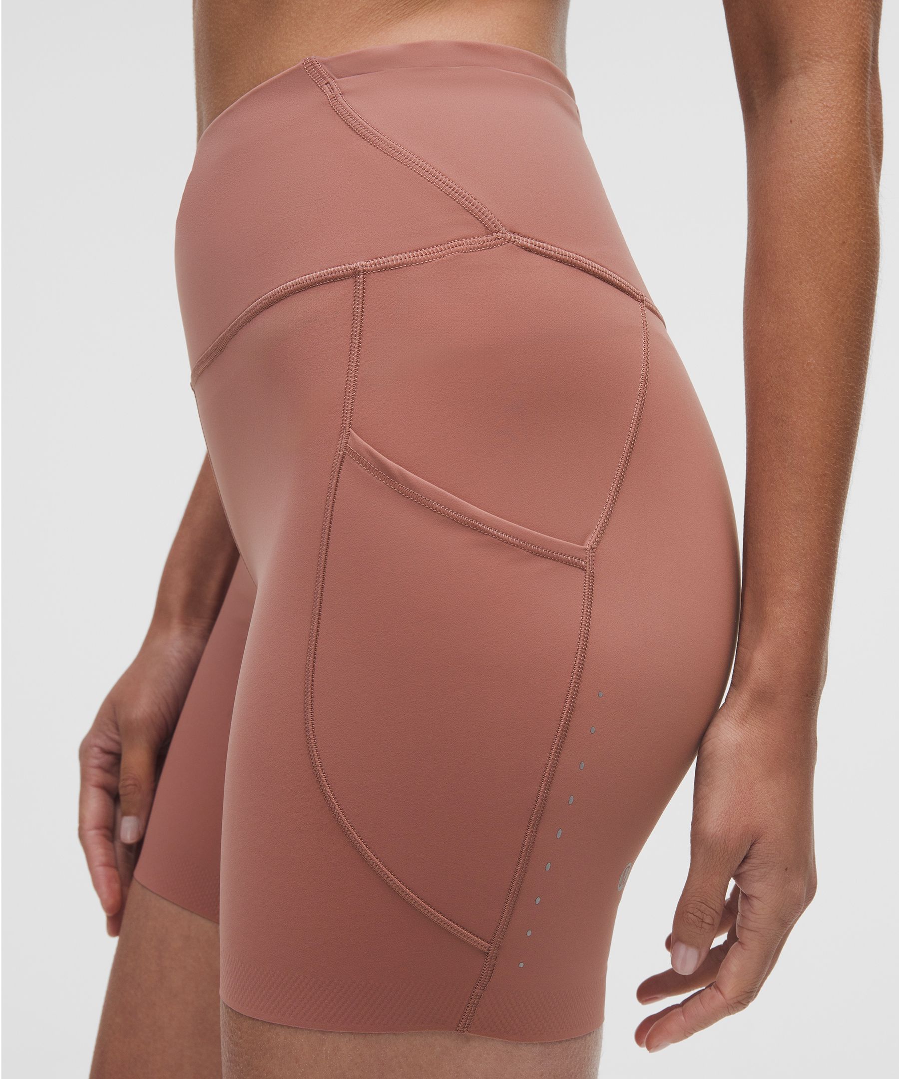 Lululemon Fast And Free High-rise Short 6" In Pink