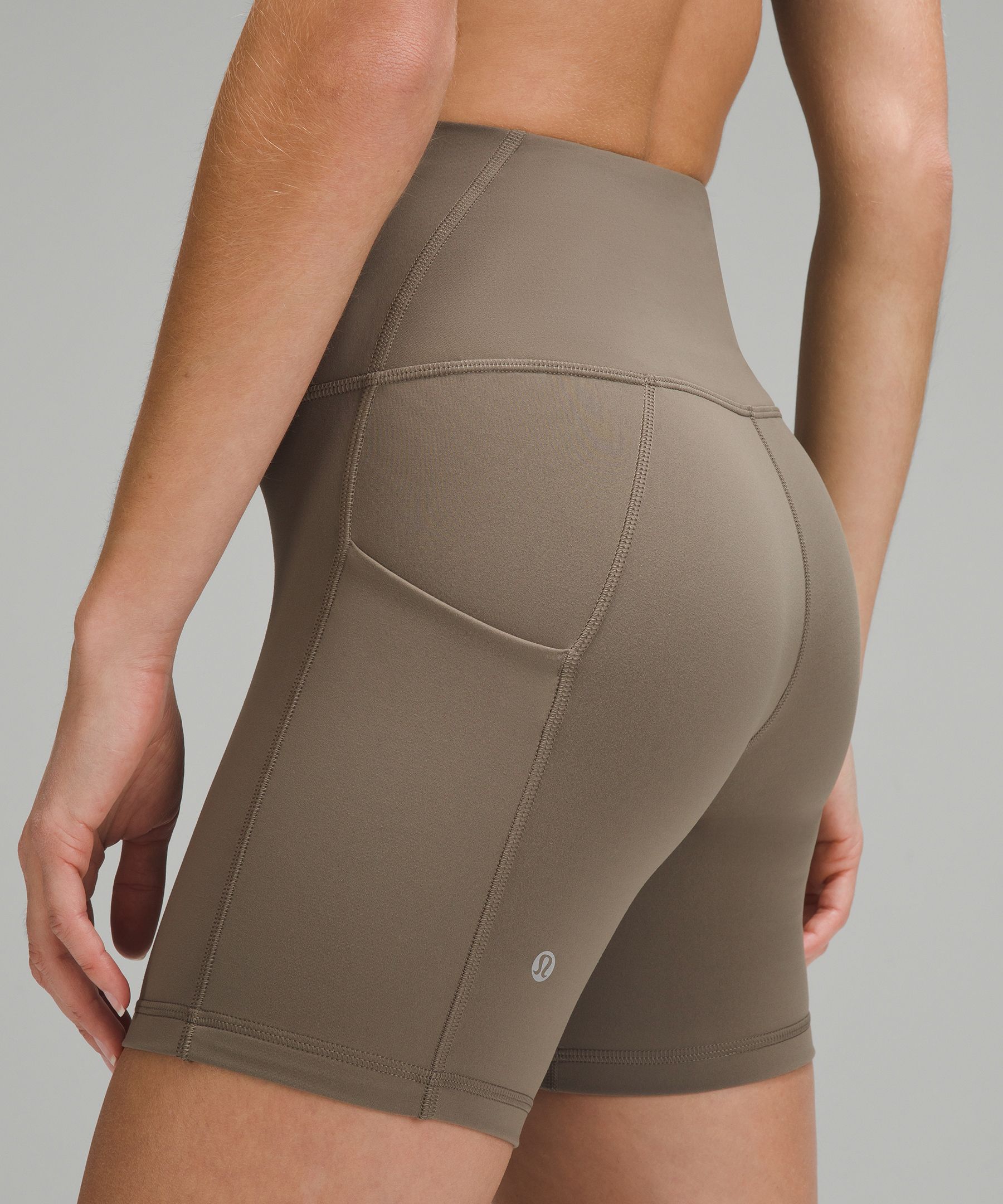 Shop Lululemon Wunder Train High-rise Shorts With Pockets 6"