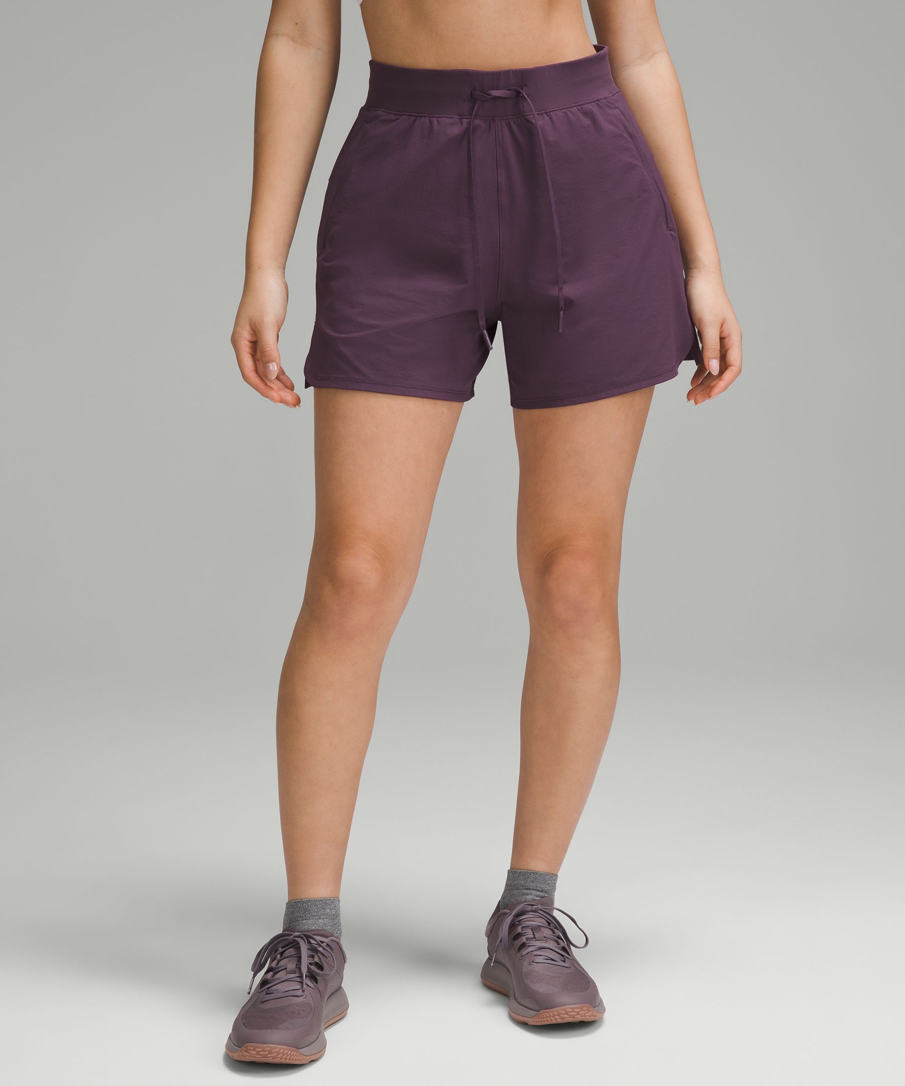 Lululemon Seawheeze purple tracker shorts size 6