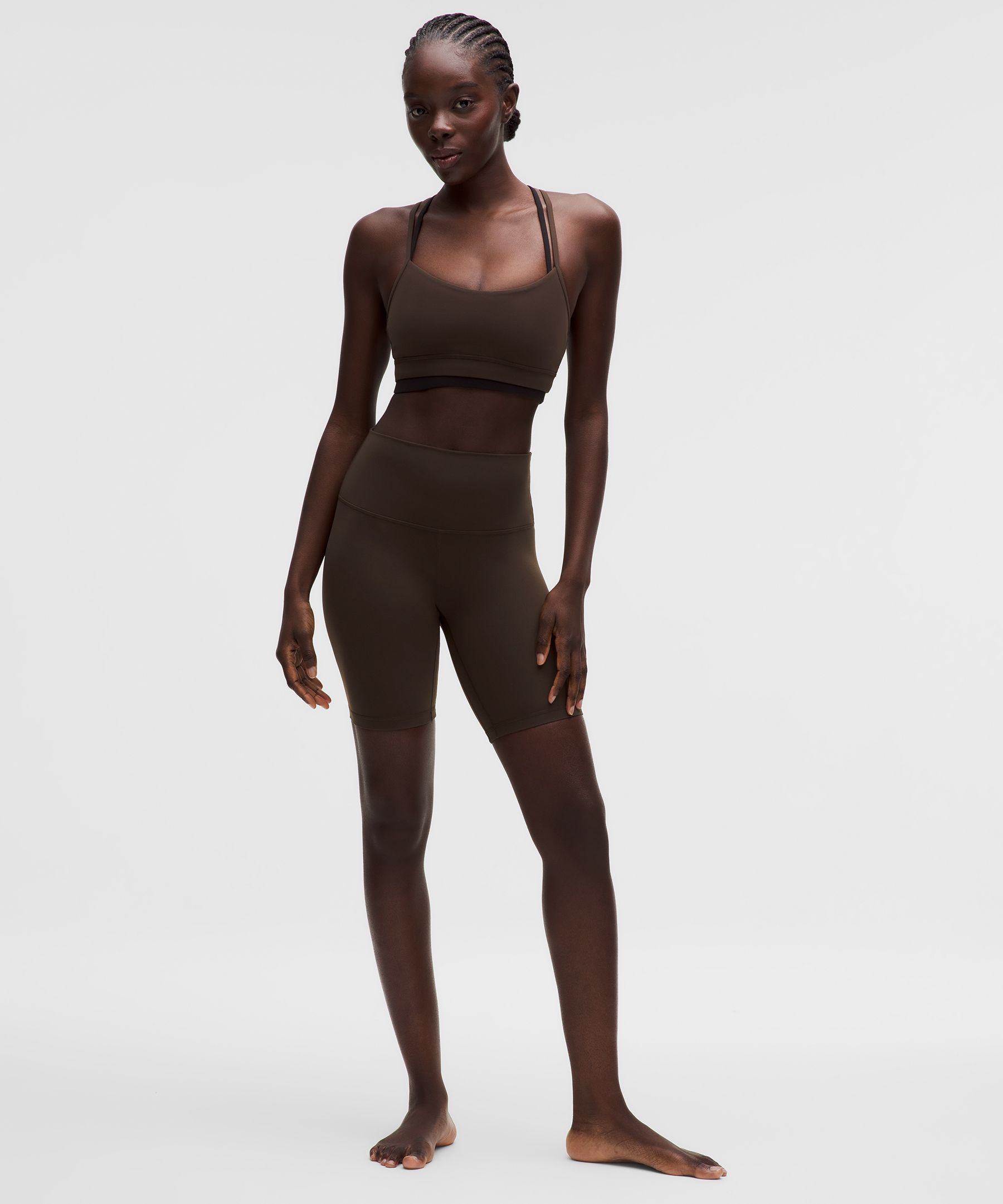 lululemon – Women’s Align High-Rise Shorts – 8″ – Color Brown – Size 10