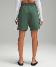 Gewebte, stretchige Bermuda-Shorts mit mittelhohem Bund 23 cm
