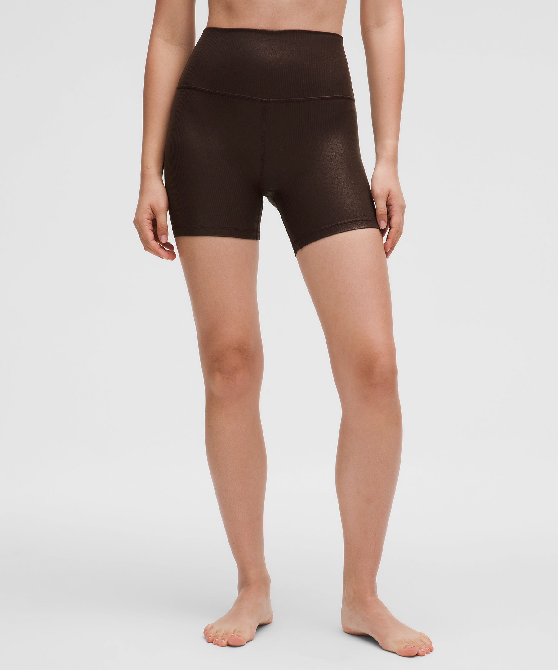 lululemon Align™ High-Rise Ribbed Short 6" Shine