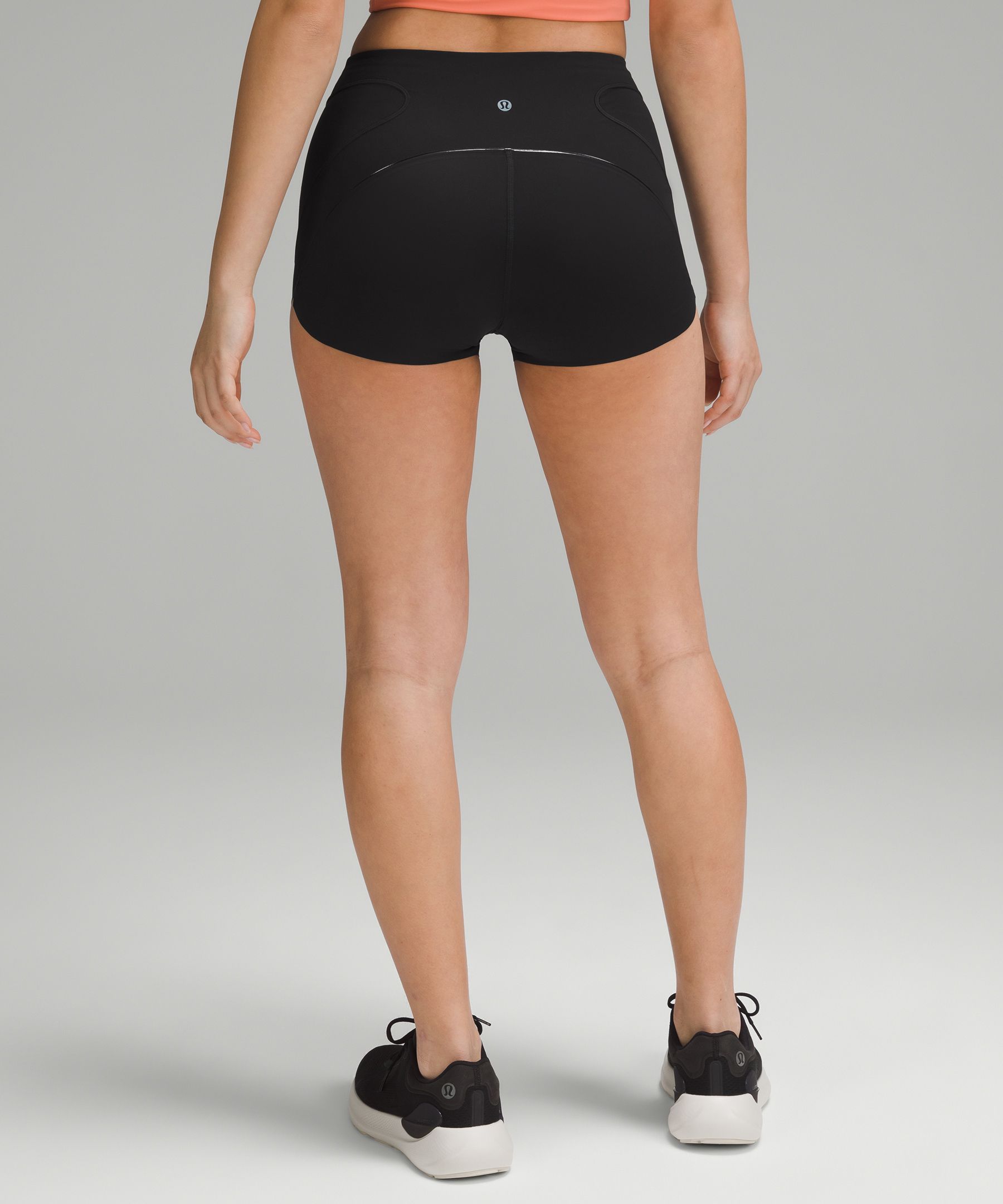 Shop Lululemon Nulux Tight-fit High-rise Track Shorts 2.5"