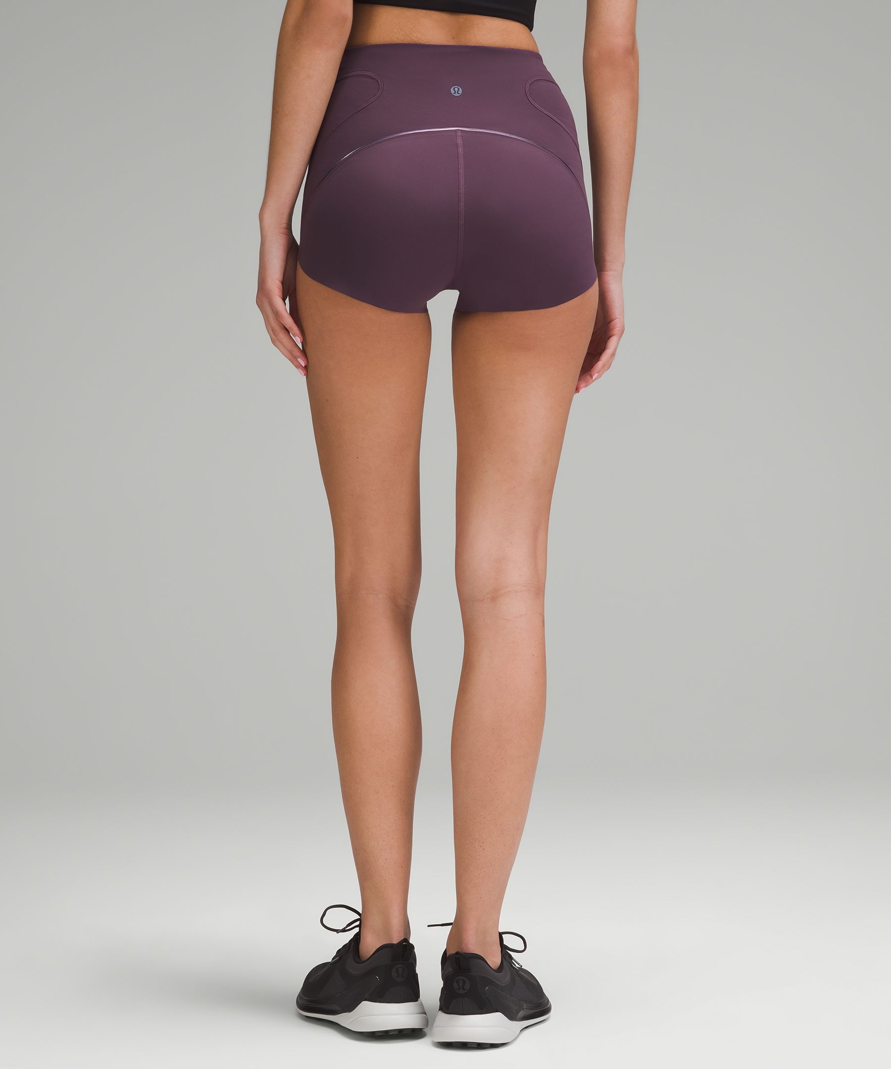 Shop Lululemon Nulux Tight-fit High-rise Track Shorts 2.5"