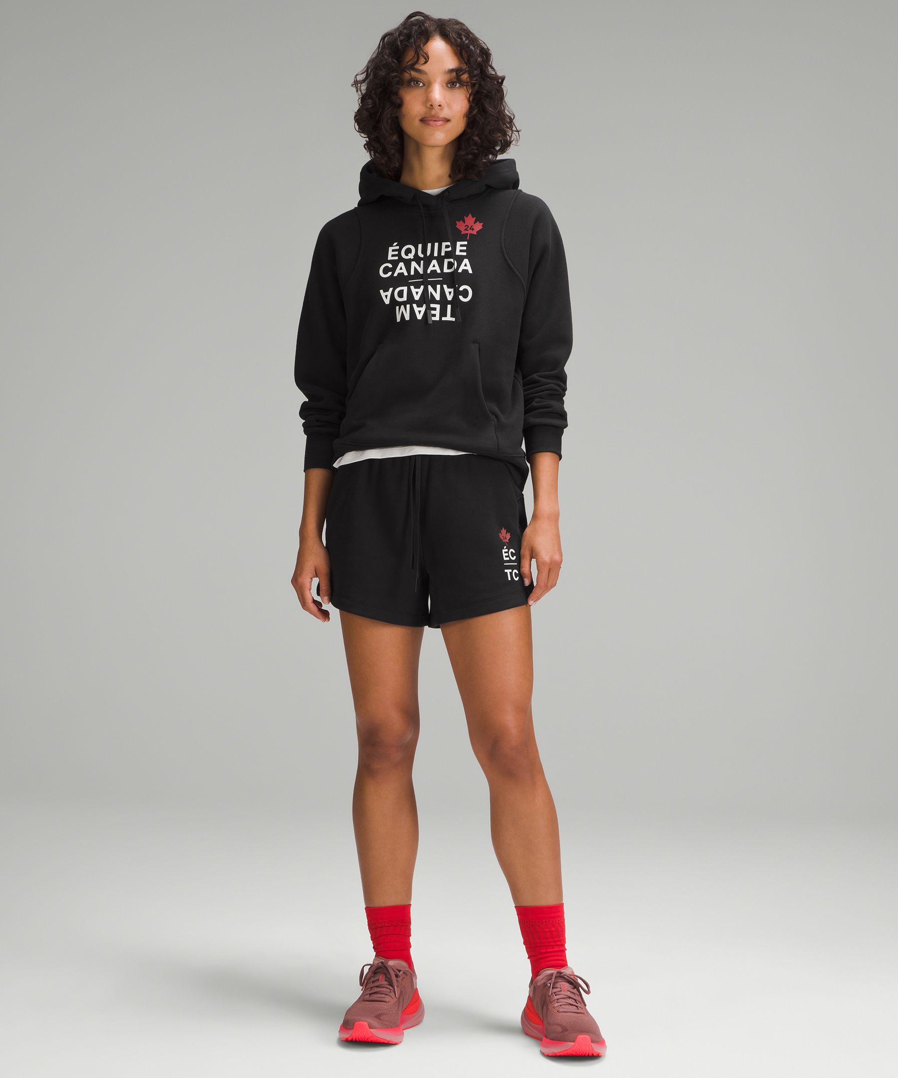 Team Canada Relaxed-Fit High-Rise Fleece Short 4" *COC Logo | Women's Shorts