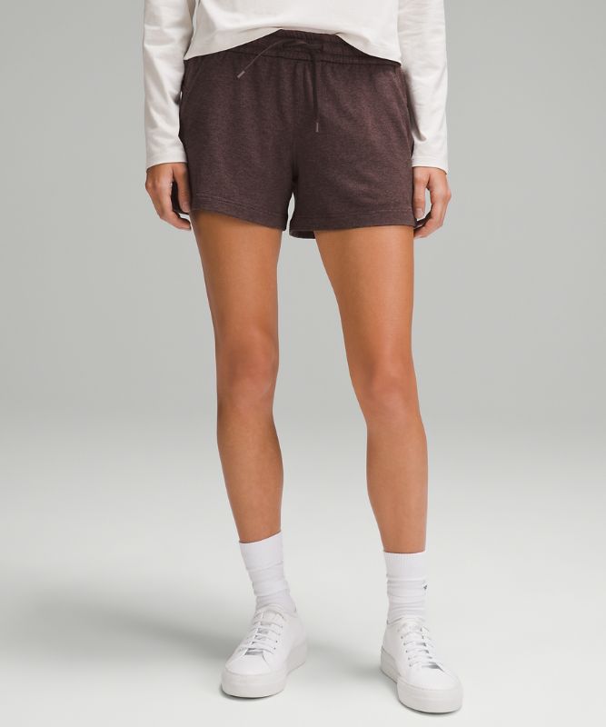 Soft Jersey Relaxed-Fit Mid-Rise Short 4"