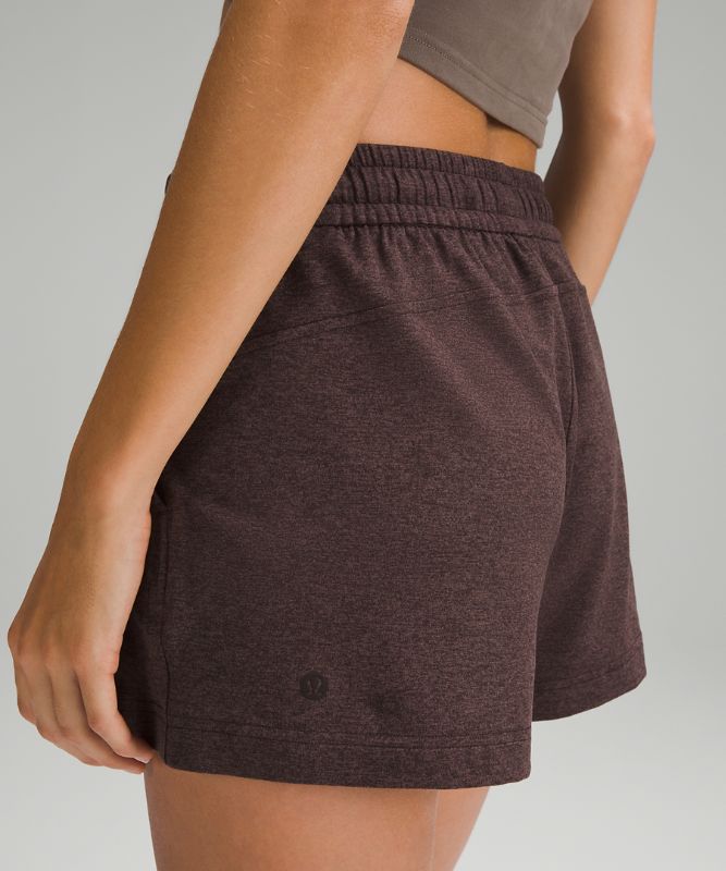 Soft Jersey Relaxed-Fit Mid-Rise Short 4"