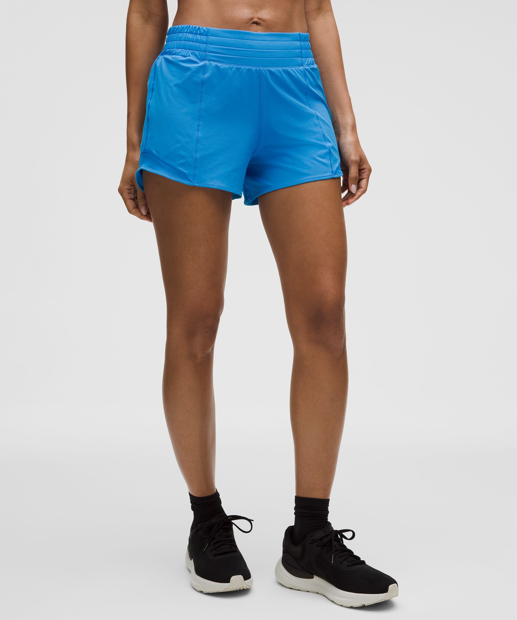 Lululemon Hotty Hot High-rise Lined Short 4" In Blue