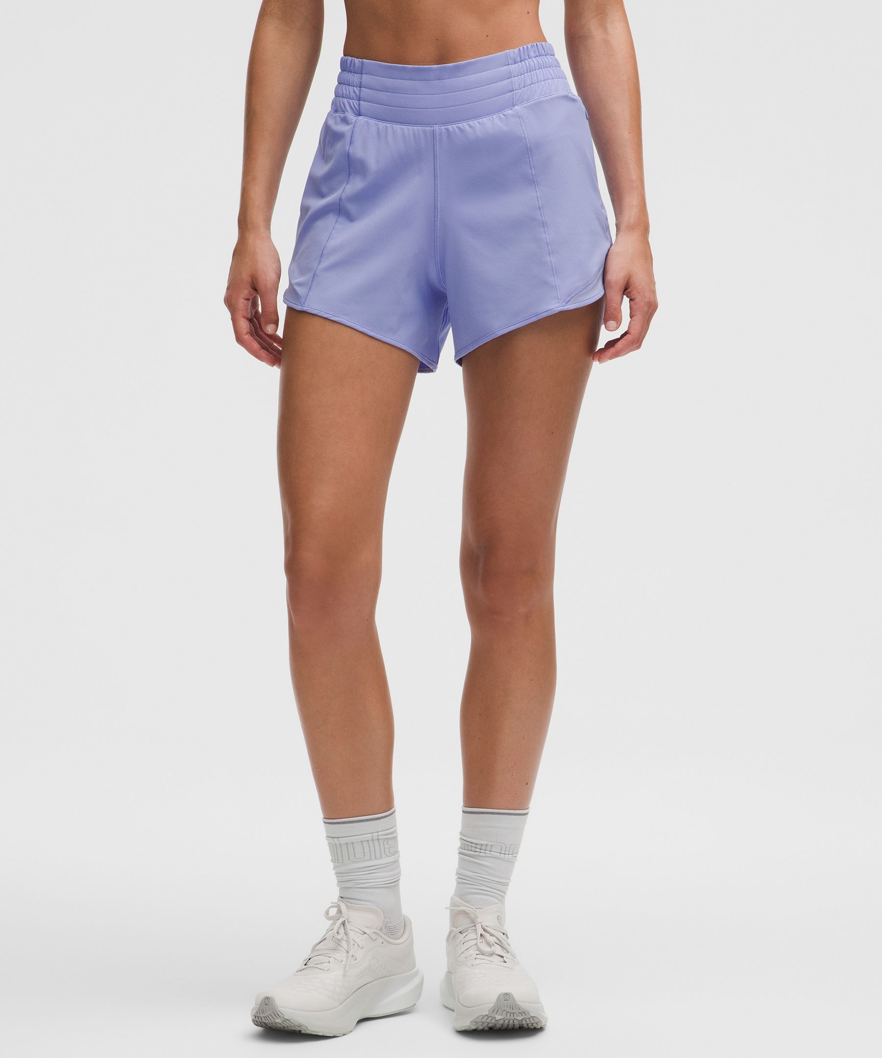 Lululemon Hotty Hot High-rise Lined Short 4" In Purple