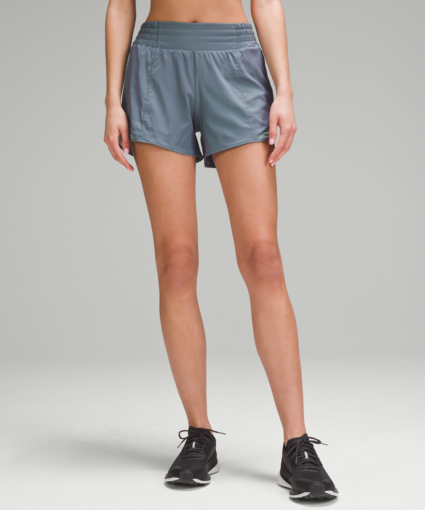 EUC Lululemon Hotty Hot Shorts | Activewear, Silver, Sz. 4 Tall
