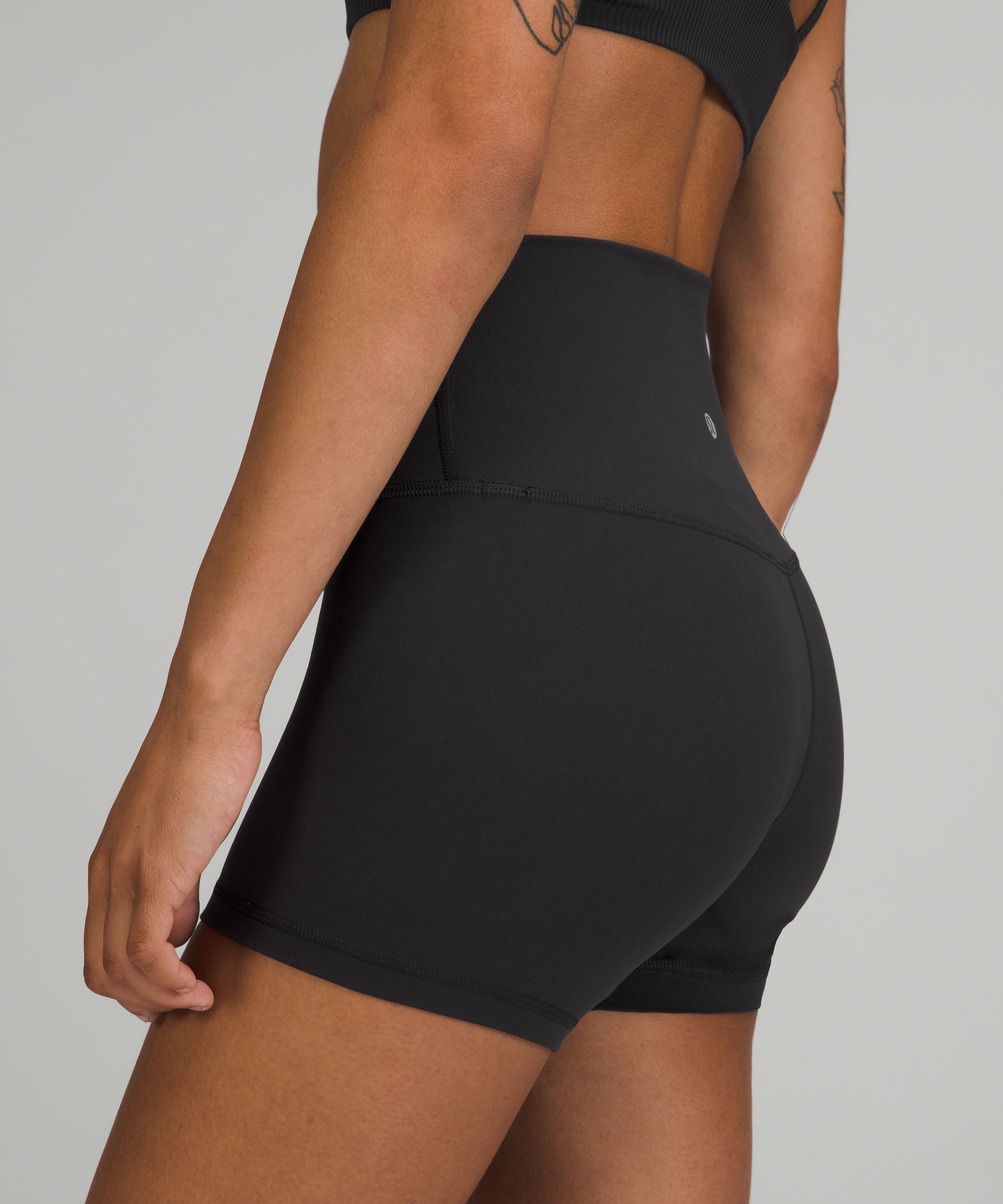 Lululemon Compression 4 inch Shorts Black Reversible Women's Size 4