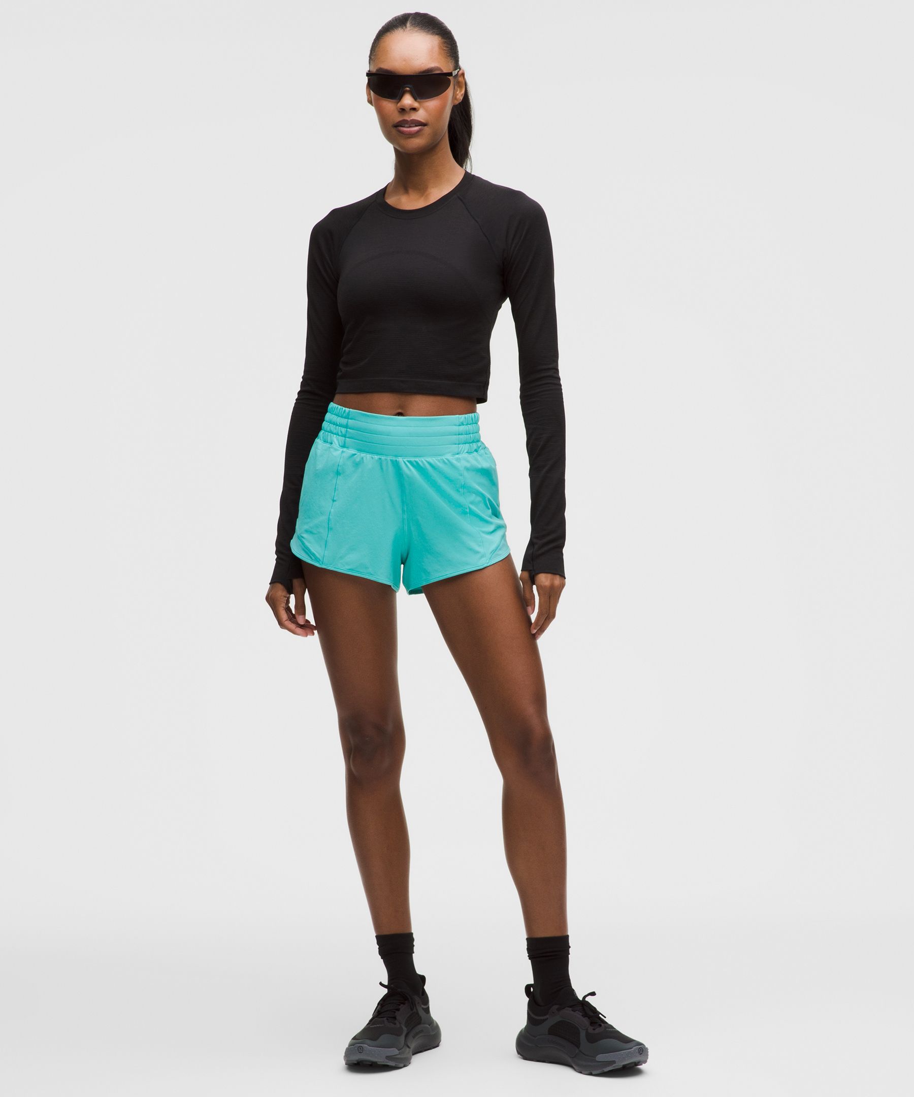 Lululemon Hotty Hot High-rise Lined Short 2.5" In Blue