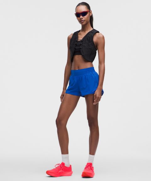 Женские шорты Lululemon Hotty Hot с подкладкой и высокой посадкой