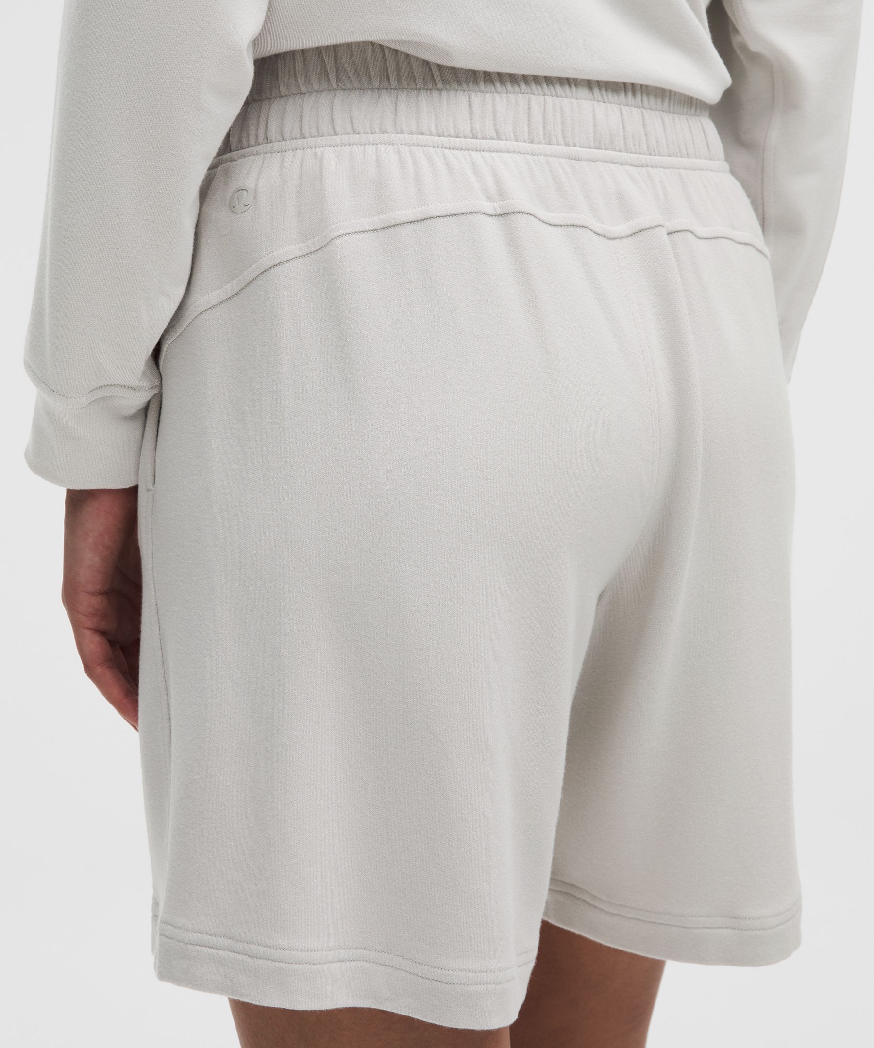 Lululemon Becalm Mid-rise Bermuda Short In White