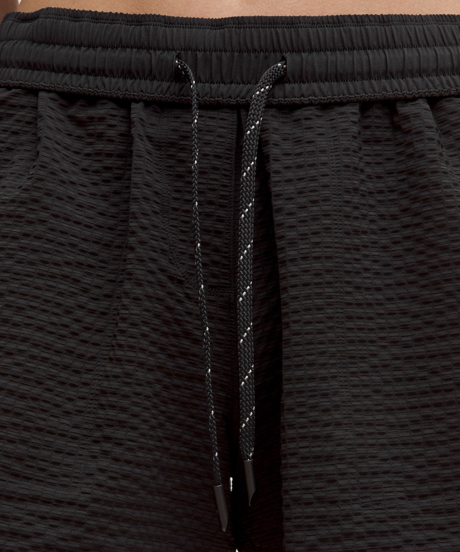 Lululemon Grid-texture Relaxed High-rise Hiking Shorts 4"