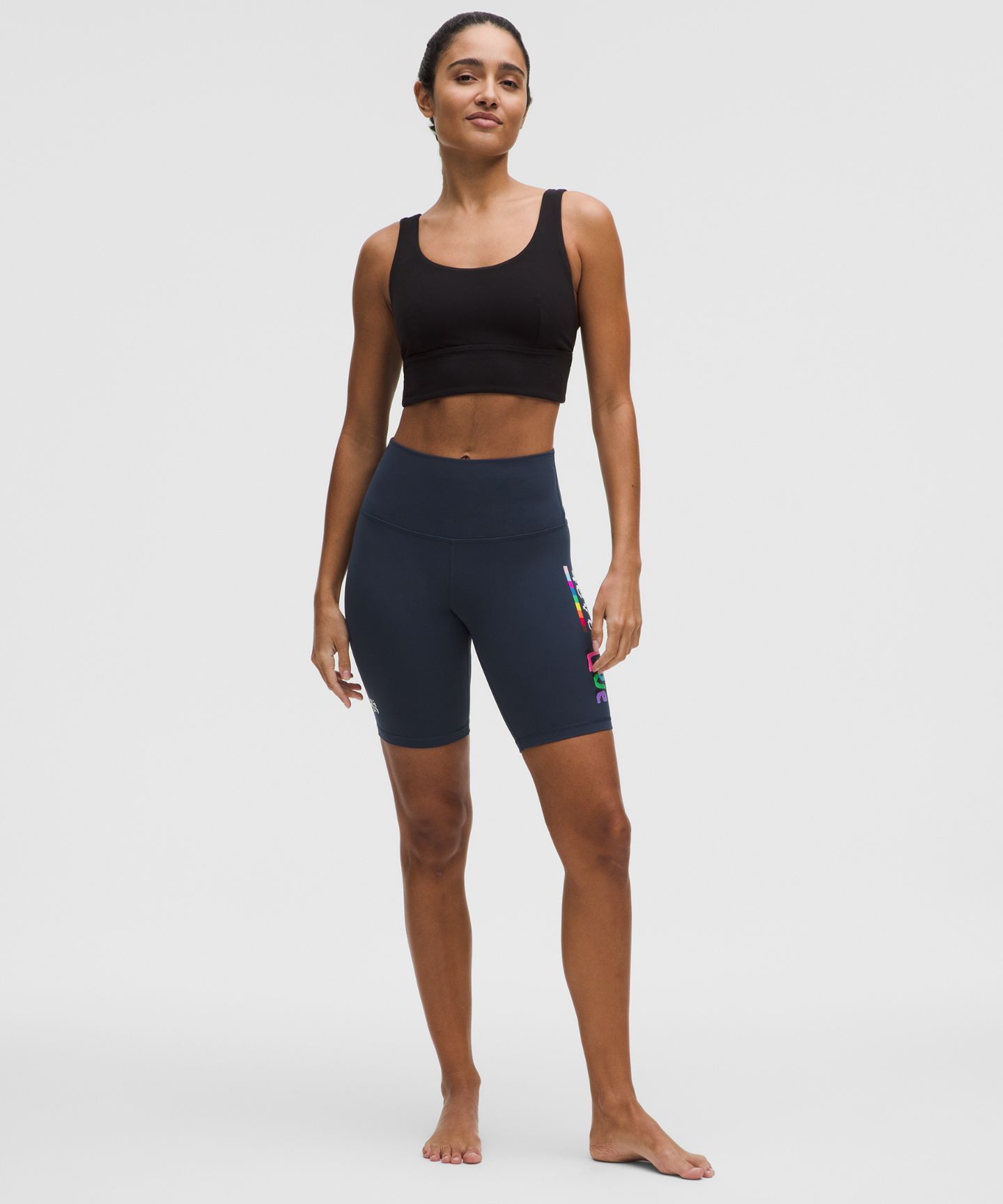 Женские шорты Lululemon Align, высокая посадка, 8", Pride, цвет: Синий — фото 2