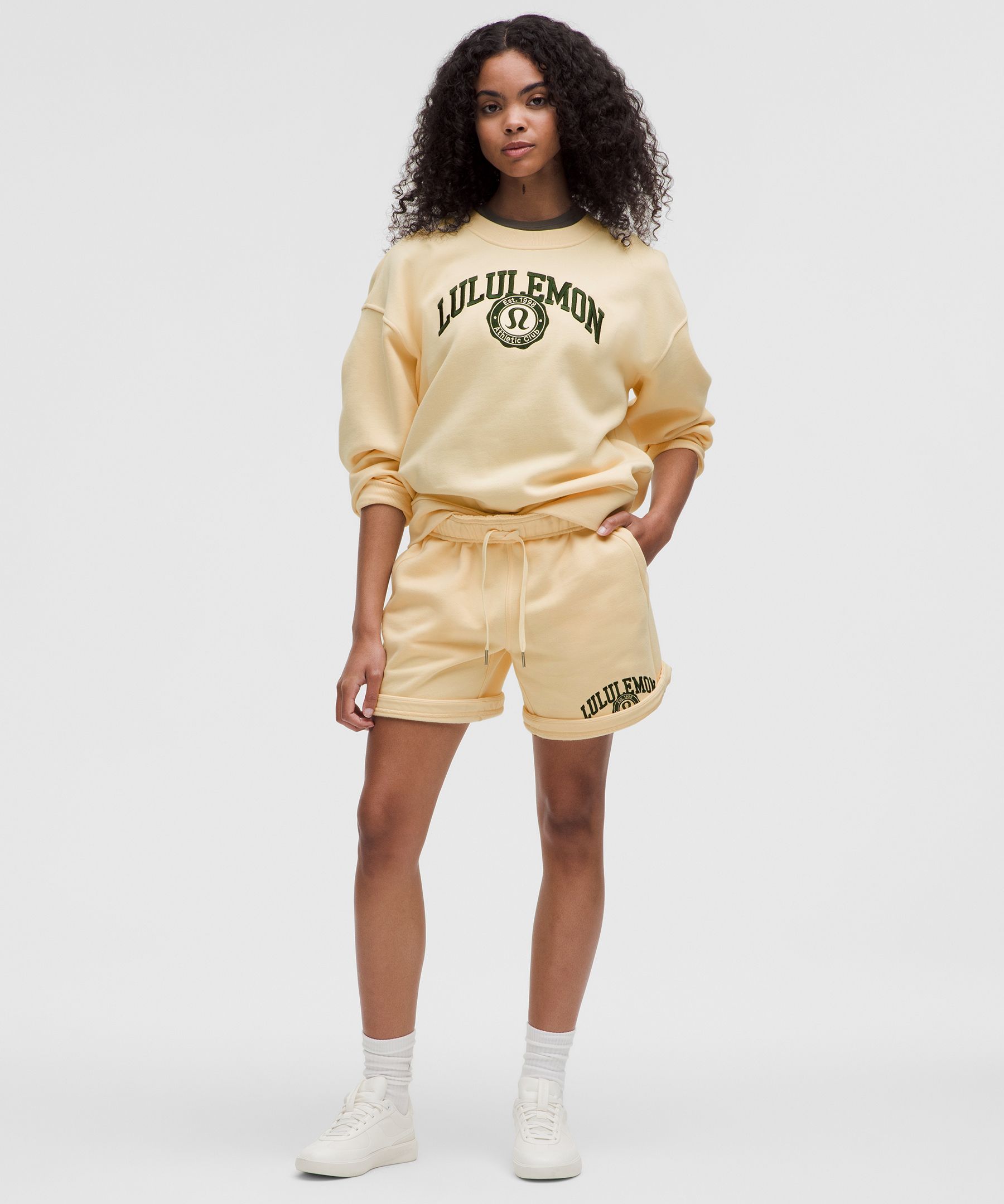 Lululemon Scuba Mid-rise Oversized Shorts 7" Graphic