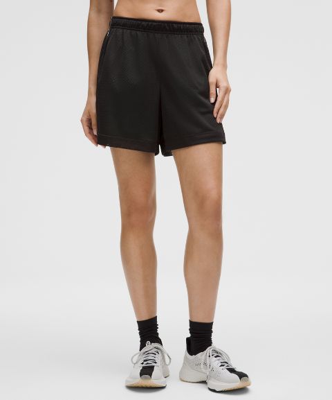 Женские шорты Lululemon Double-Layered Mesh со средней посадкой