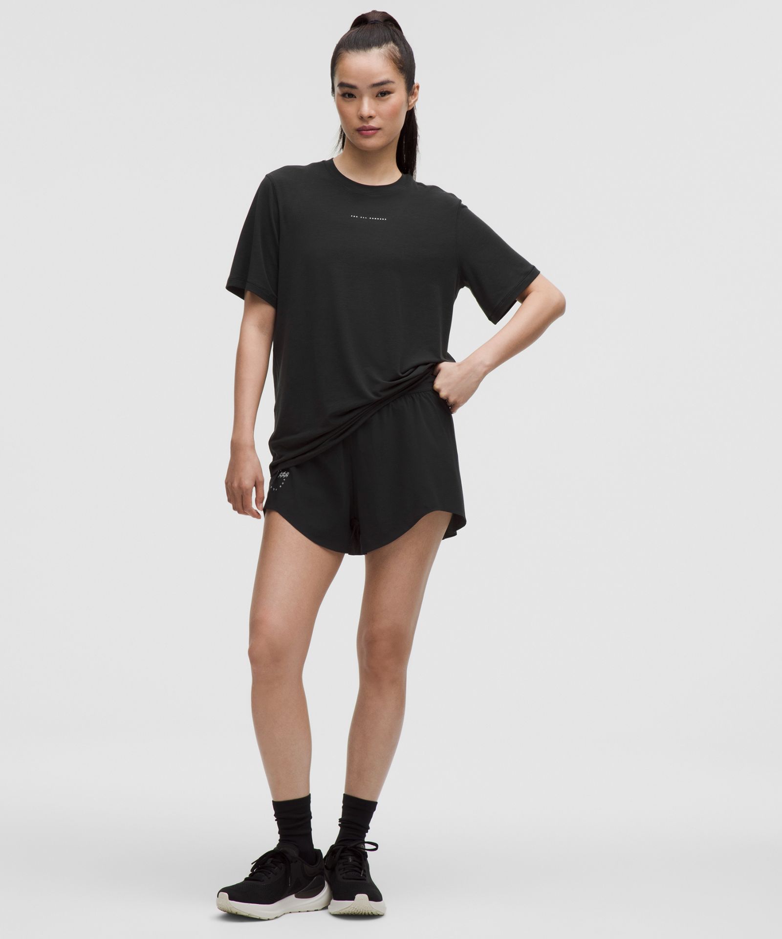 Lululemon Mile Maker Run Crew Graphic Woven High-Rise Short 3" — фото 2
