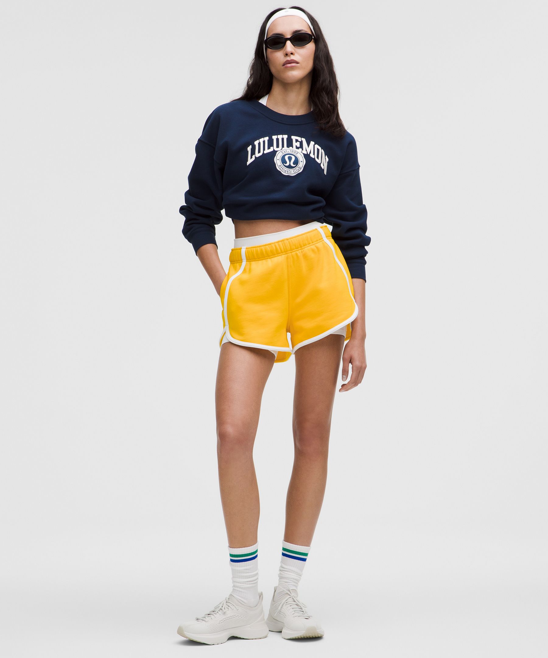 Scuba Mid-Rise Oversized Short 3" 