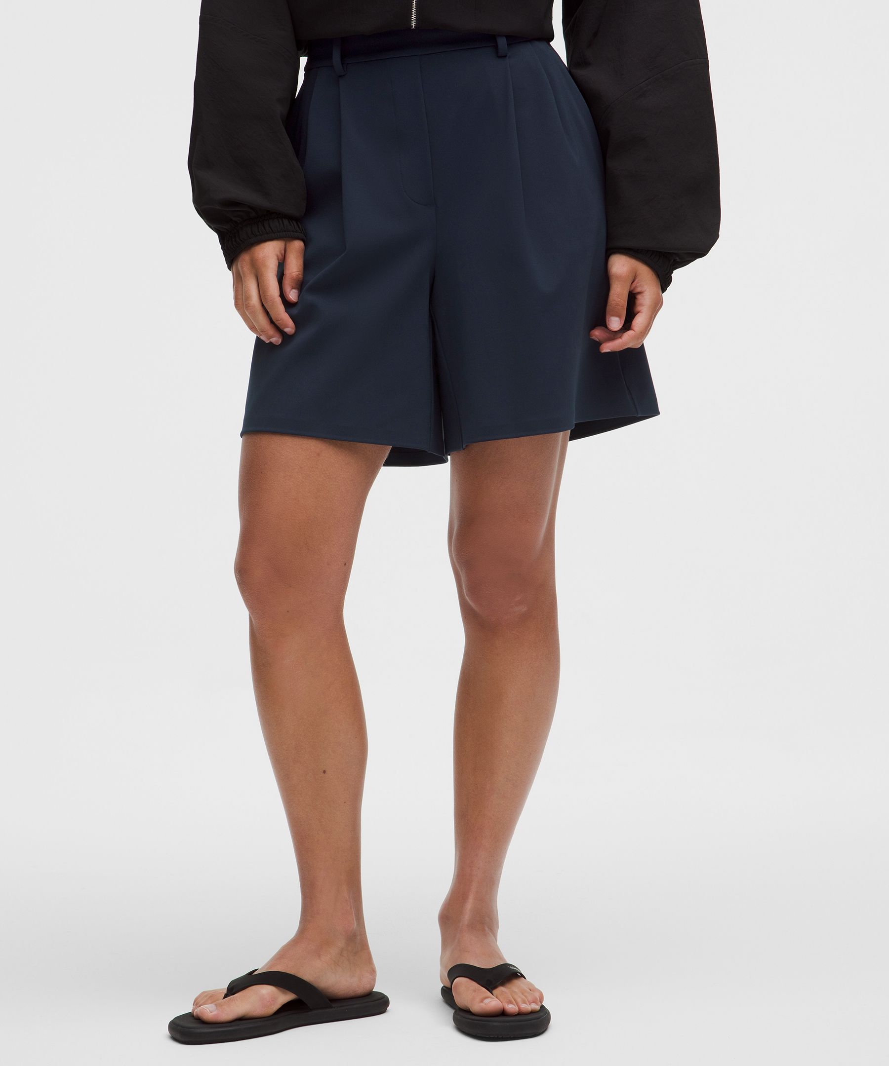 Short Daydrift &agrave; pinces taille haute 18&nbsp;cm