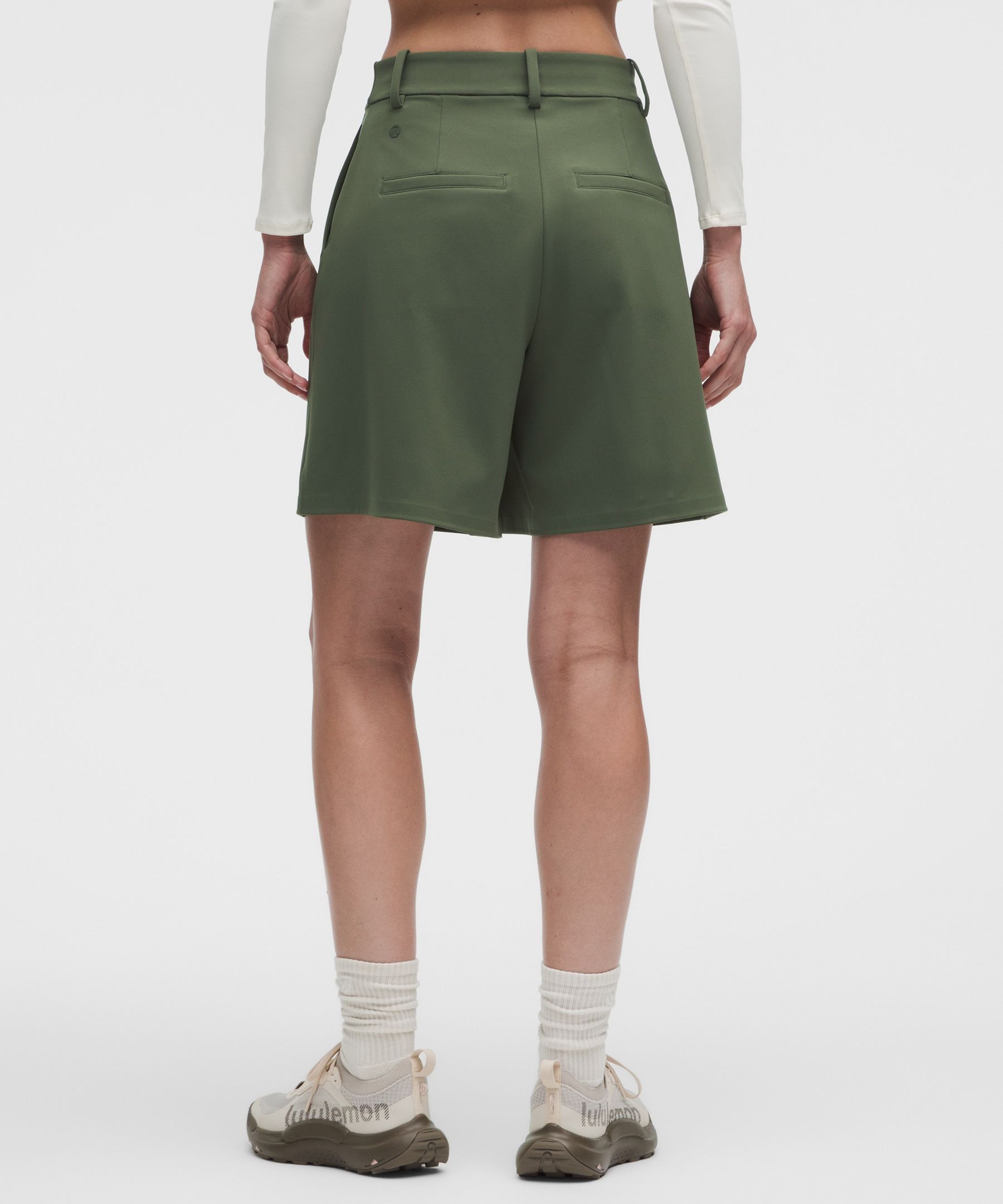 Daydrift Pleated High-Rise Short 7"