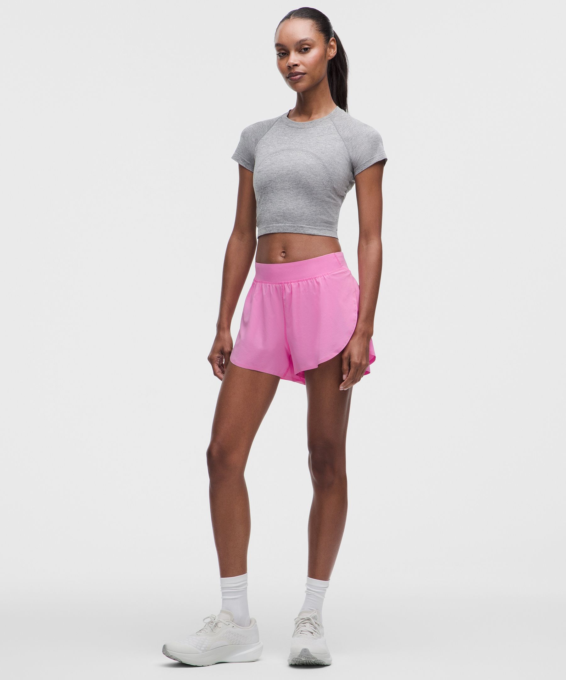 Fast and Free High-Rise Classic-Fit Split Short 3"