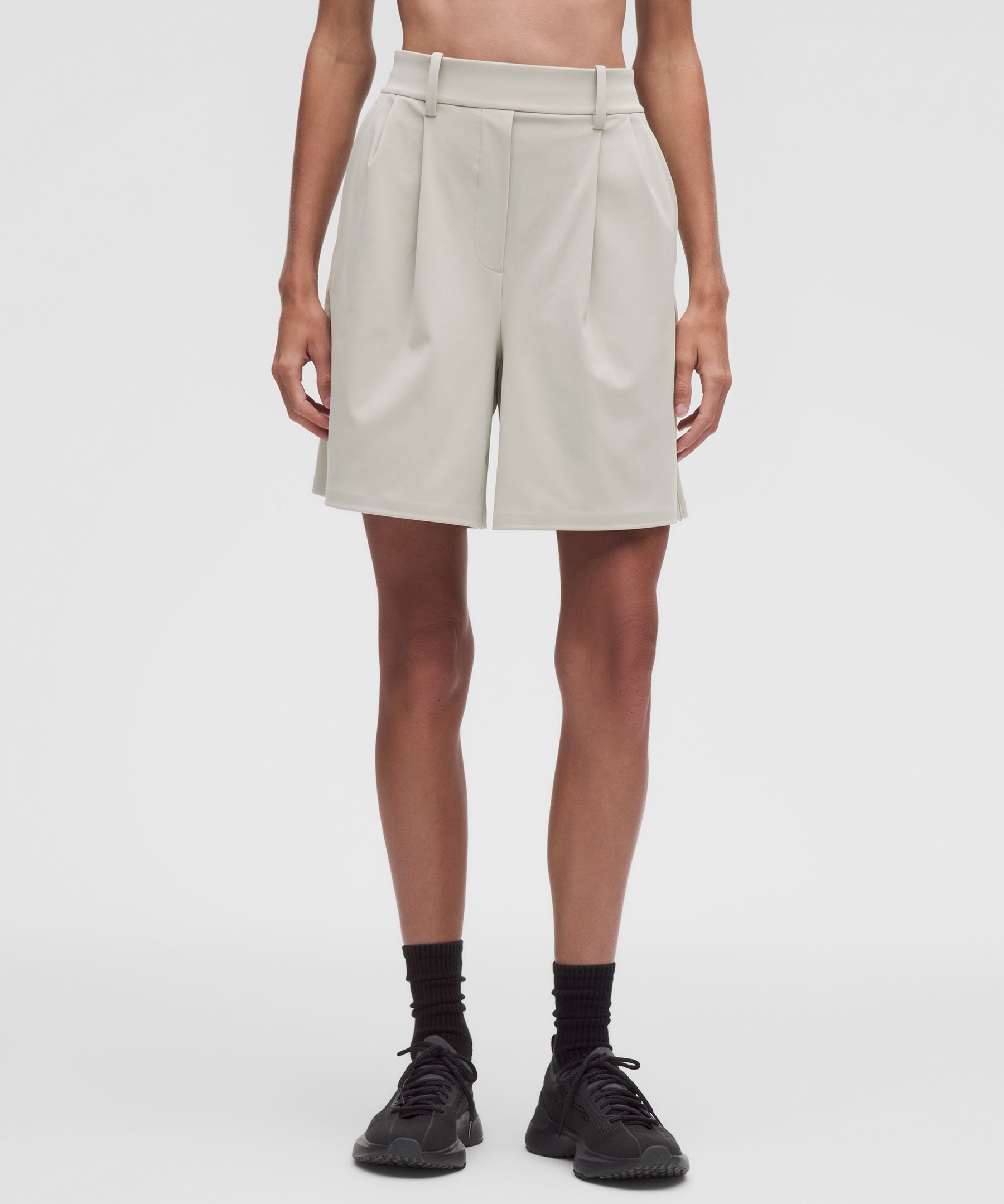 Daydrift Pleated High-Rise Short 7"