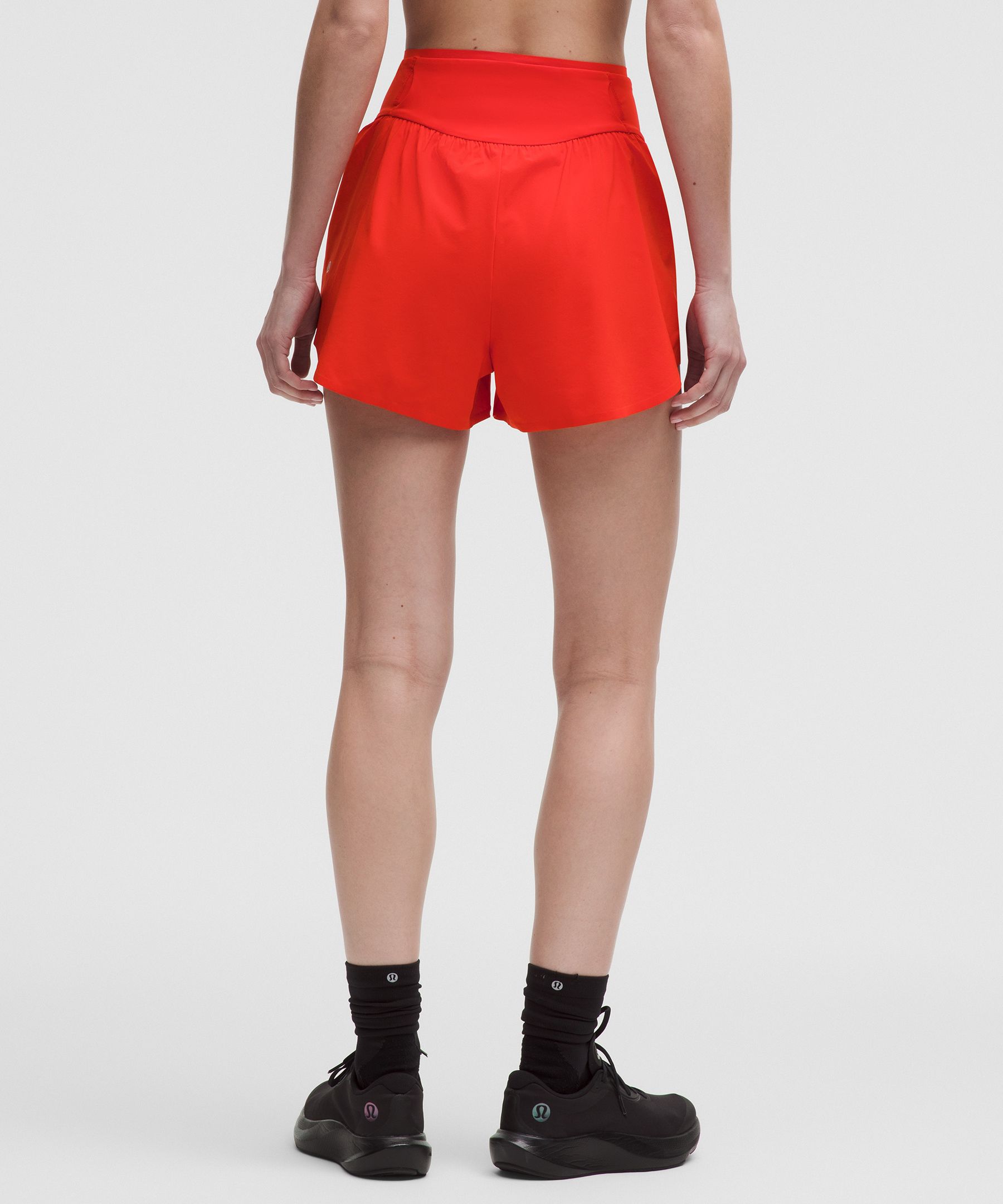 Short lululemon Go Further fendu taille haute 8&nbsp;cm
