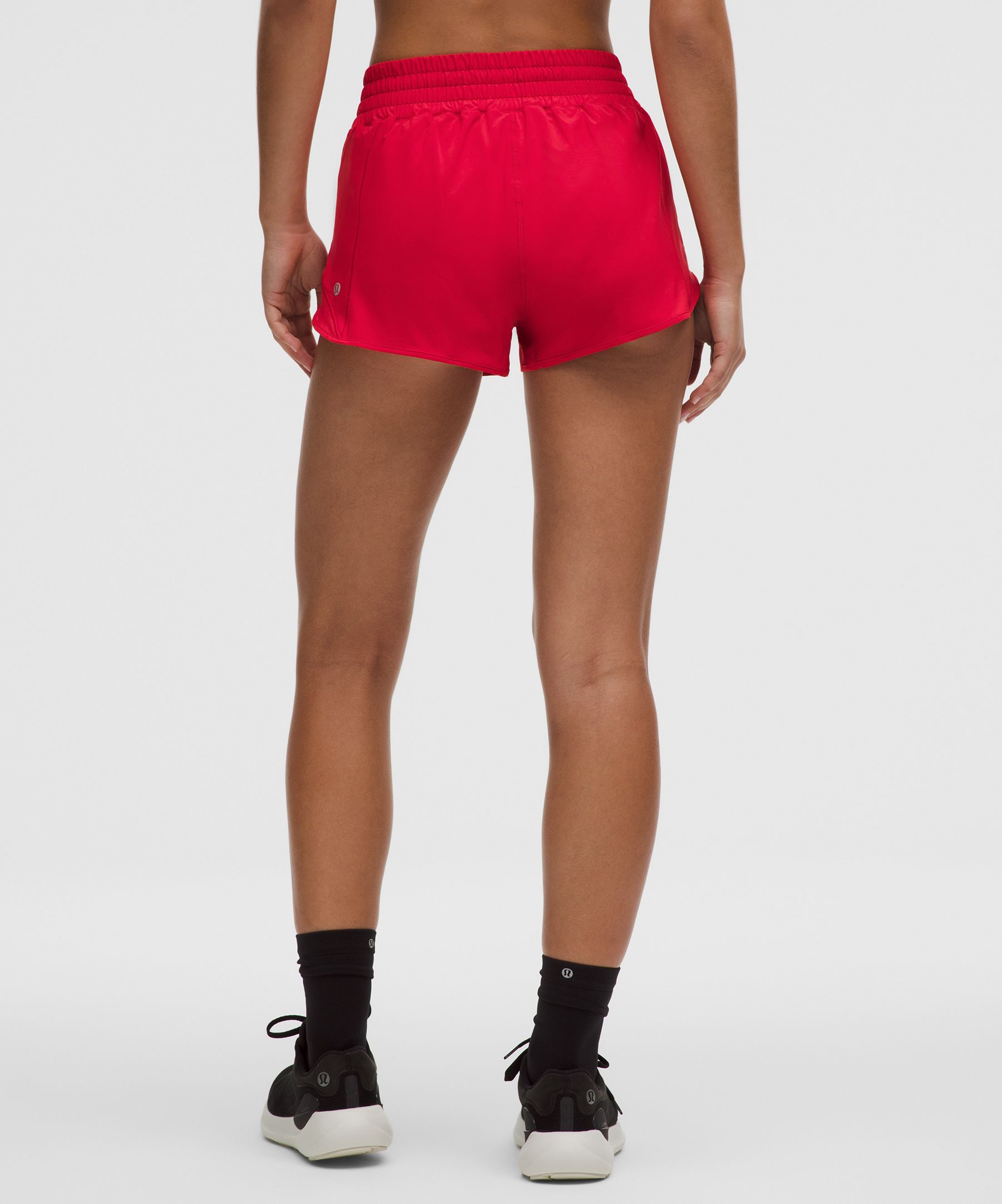 Lululemon Hotty Hot High-rise Lined Short 2.5" In Red
