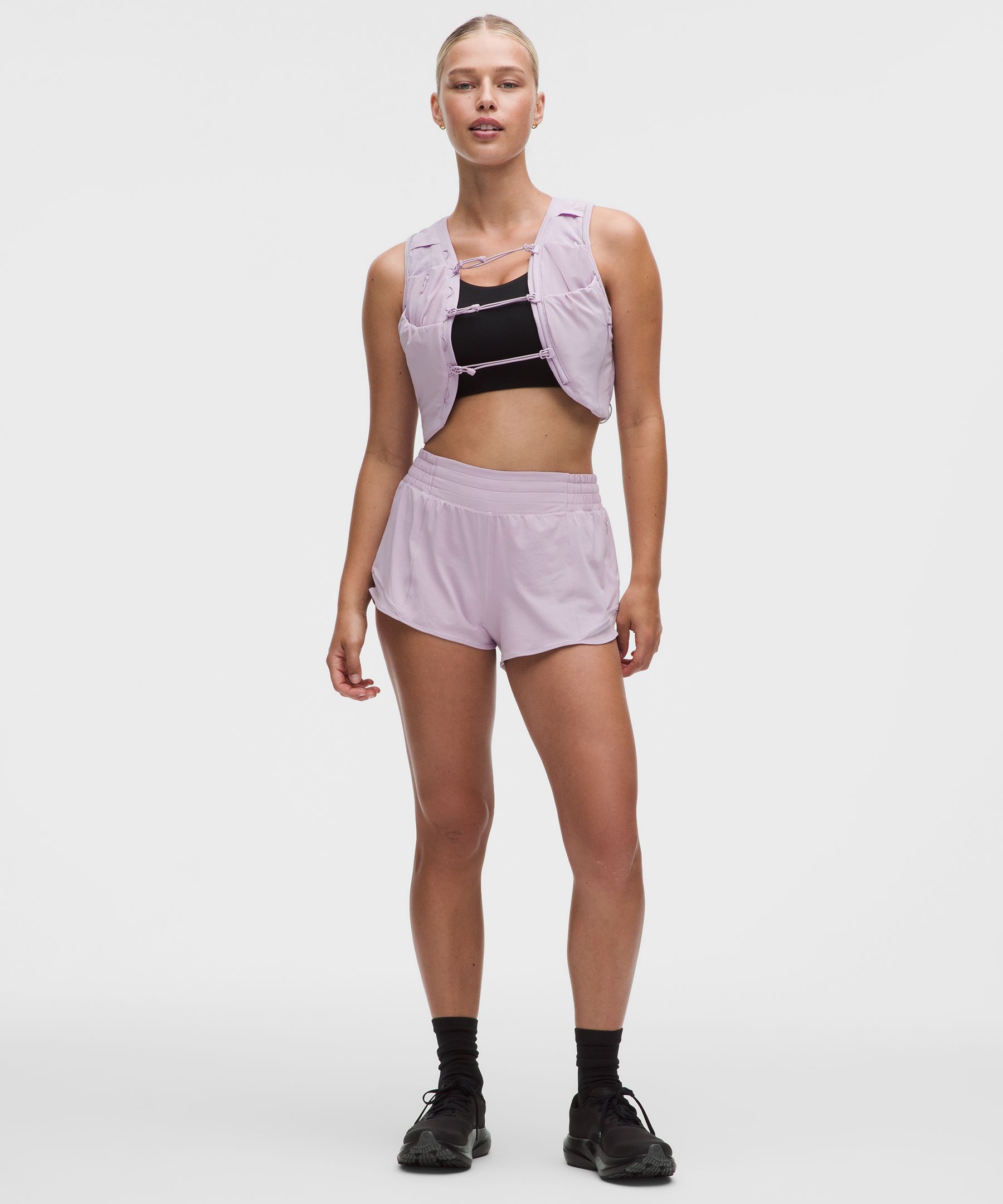 lululemon – Women’s Hotty Hot High-Rise Lined Shorts – 2.5″ – Color Purple – Size 16