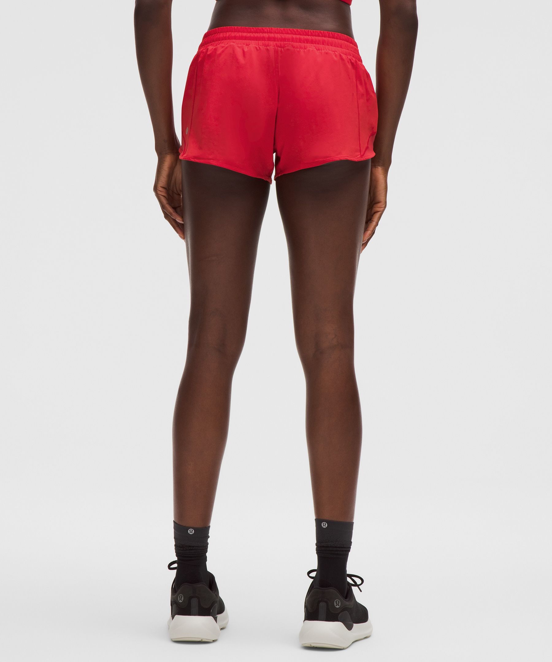 Lululemon Hotty Hot Low-rise Lined Short 2.5" In Red