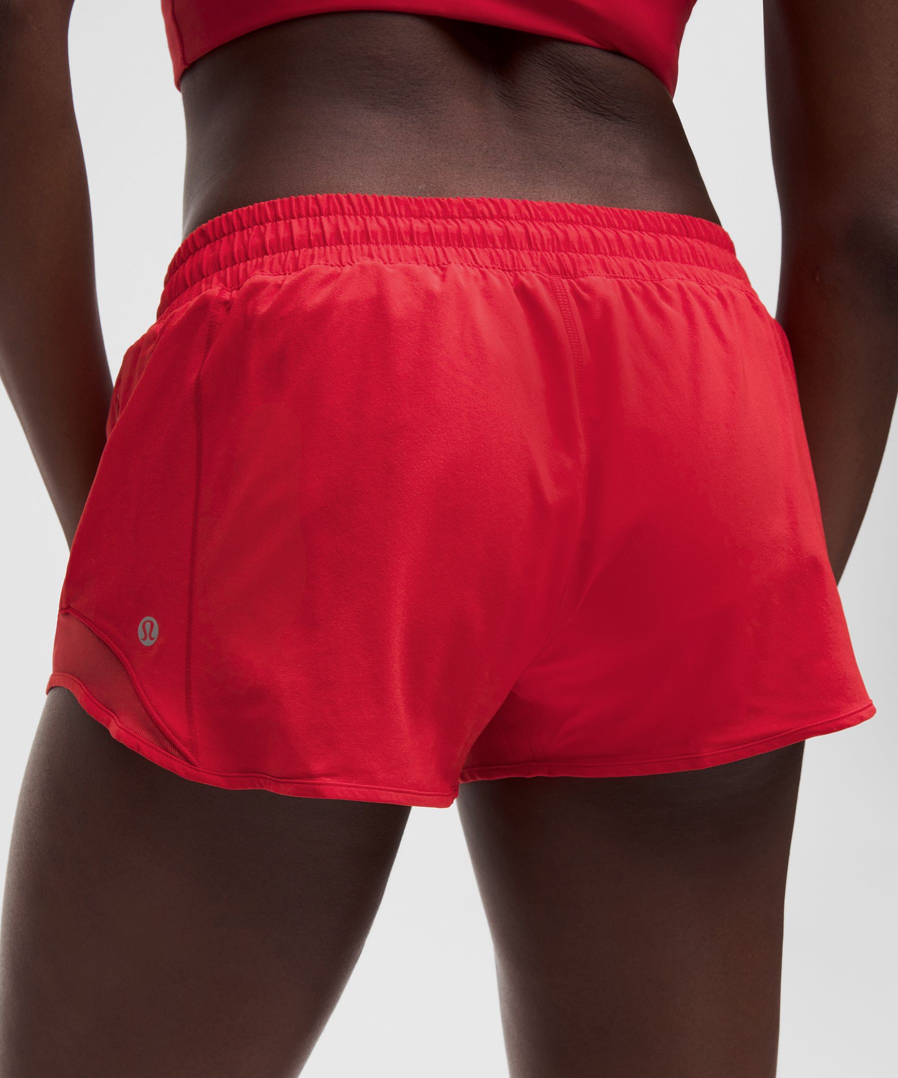 Lululemon Hotty Hot Low-rise Lined Short 2.5" In Red