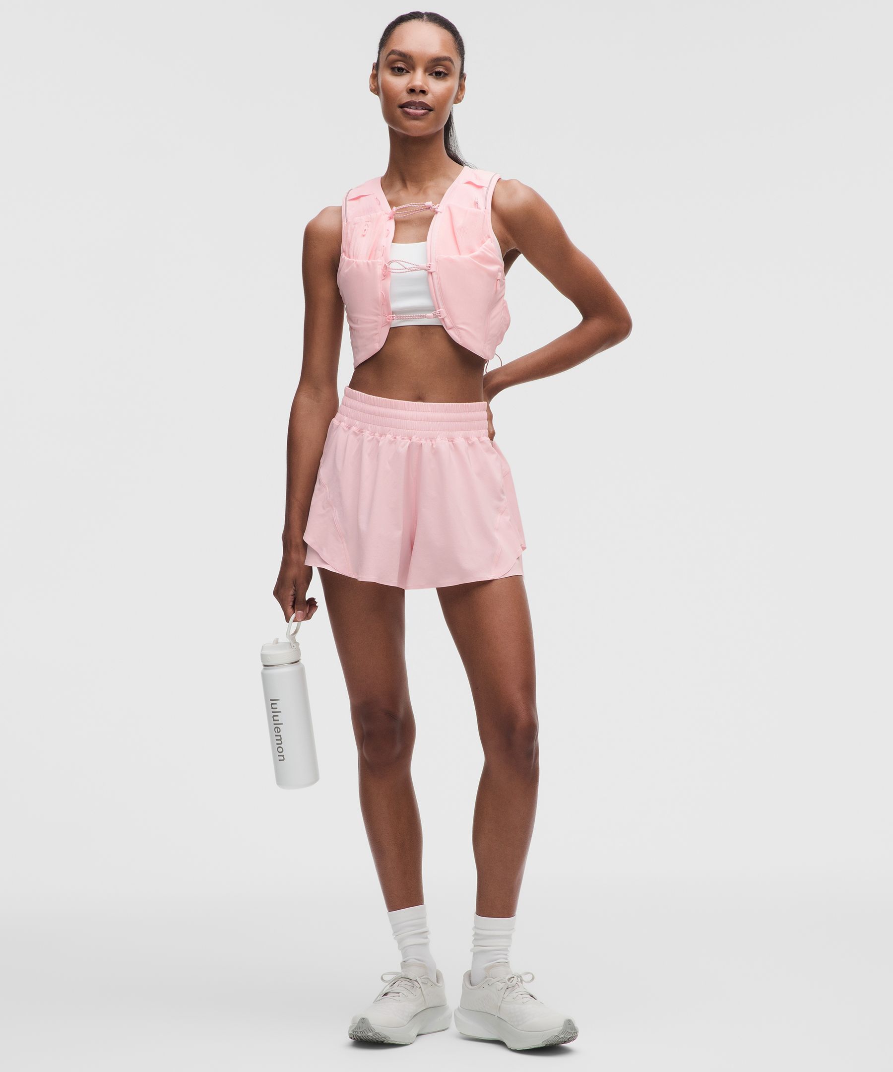 lululemon – Women’s Shake It Out High-Rise Running Shorts – 2.5″ – Color Pink – Size XS